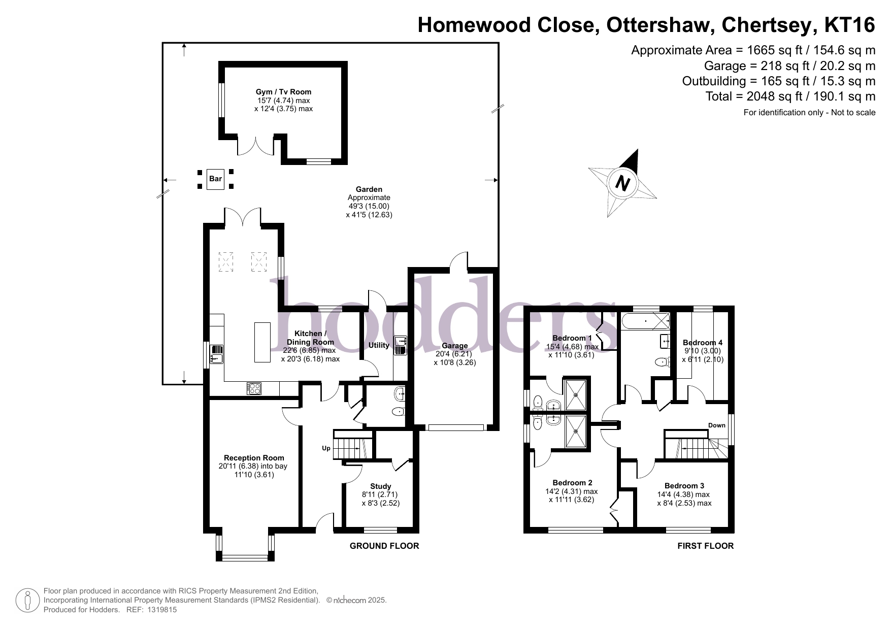 2, Homewood Close, Ottershaw floorplan