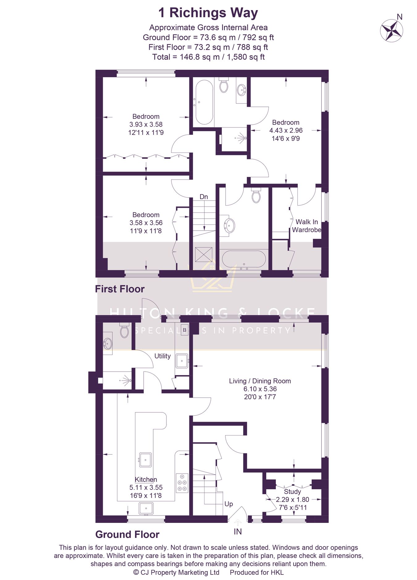 1, Richings Way, Iver floorplan