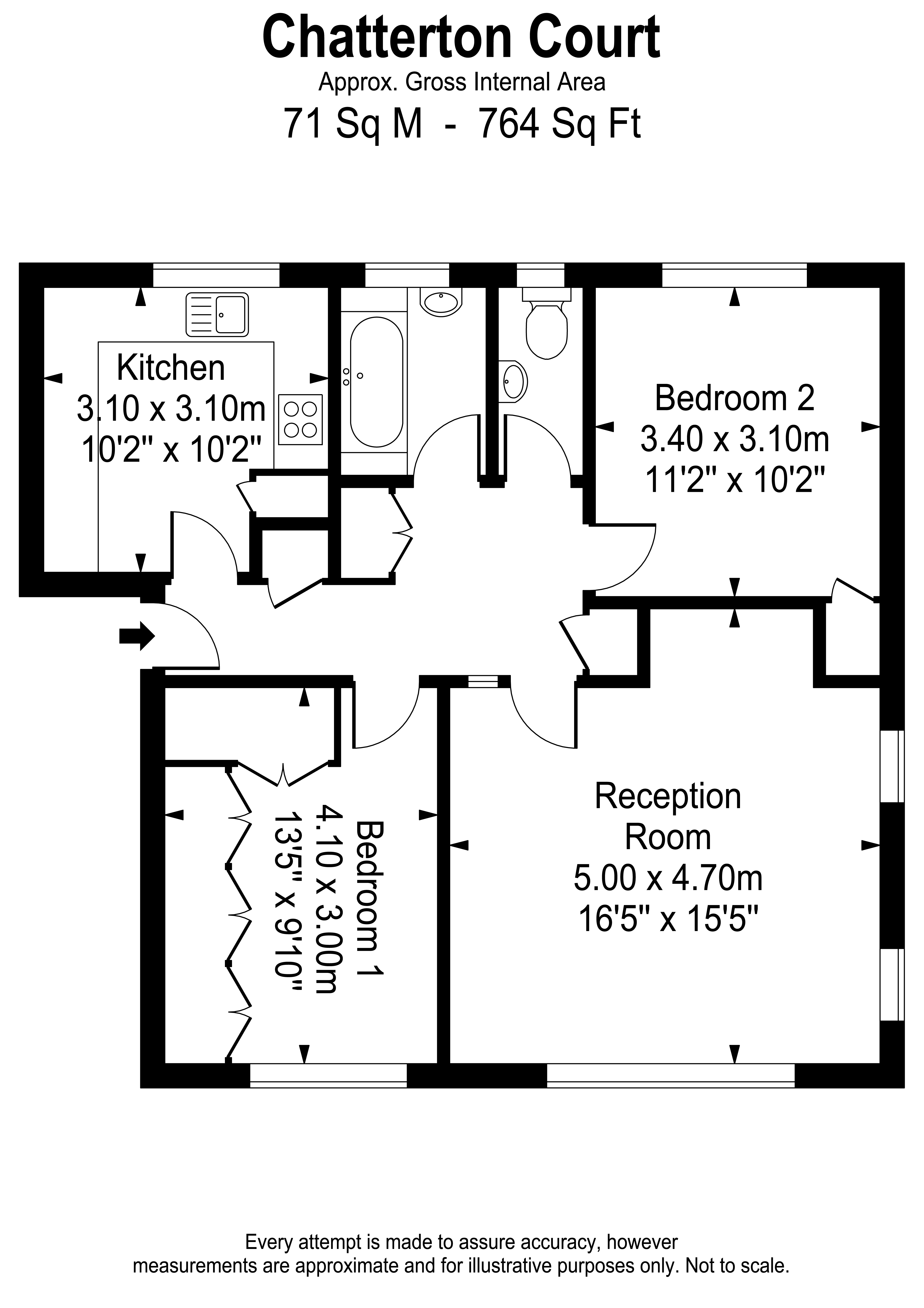 24 Chatterton Court,, Eversfield Road, Surrey floorplan
