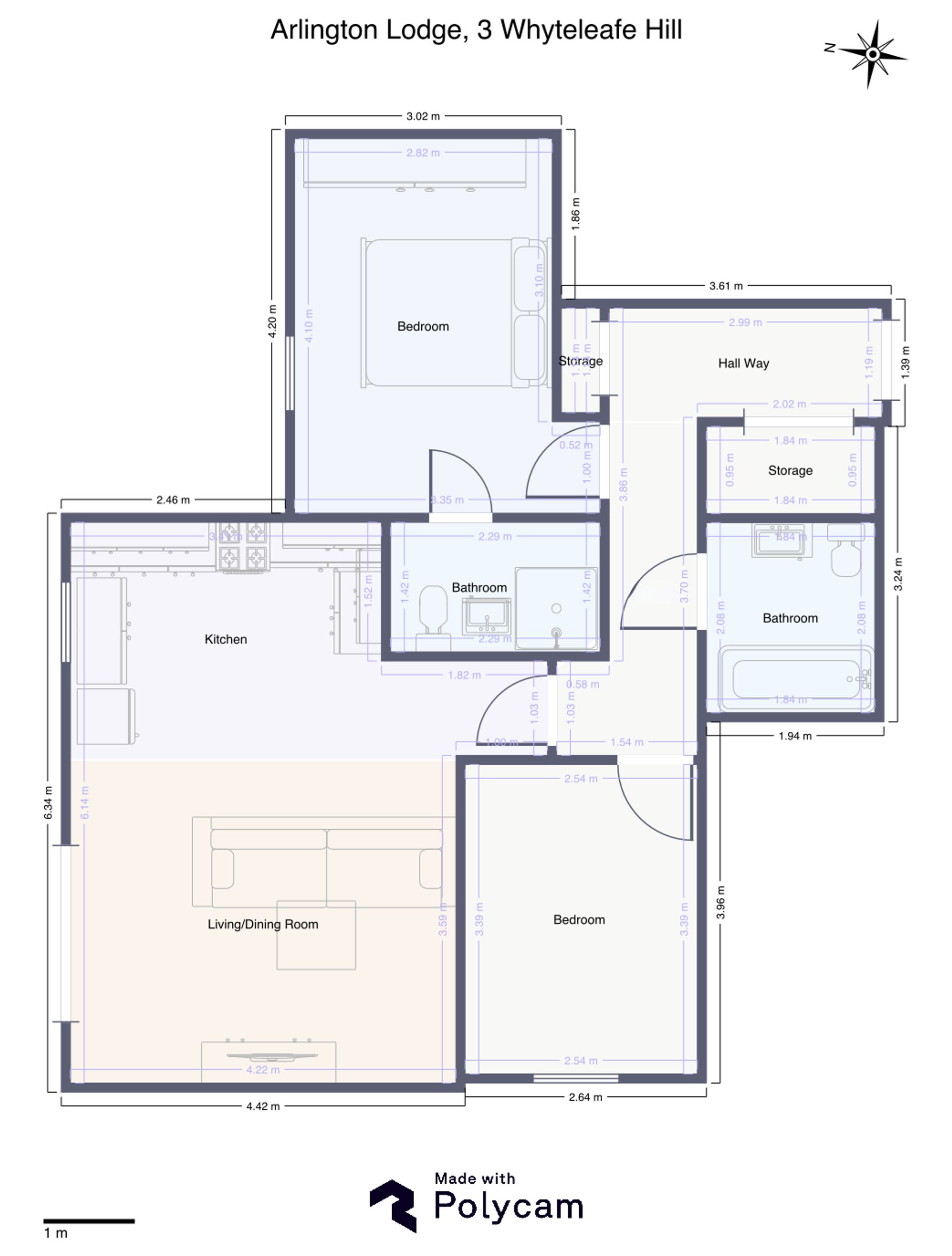 Flat 2, Arlington Lodge, Whyteleafe floorplan
