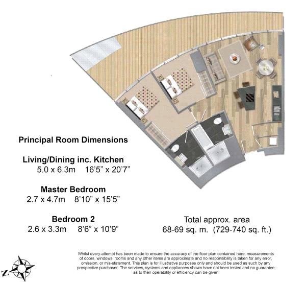 2 Bedrooms Flat to rent in Arena Tower, 25 Crossharbour Plaza, London E14