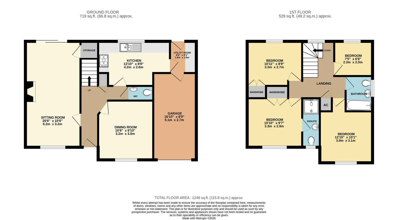 1, Maple Close, Bromyard floorplan