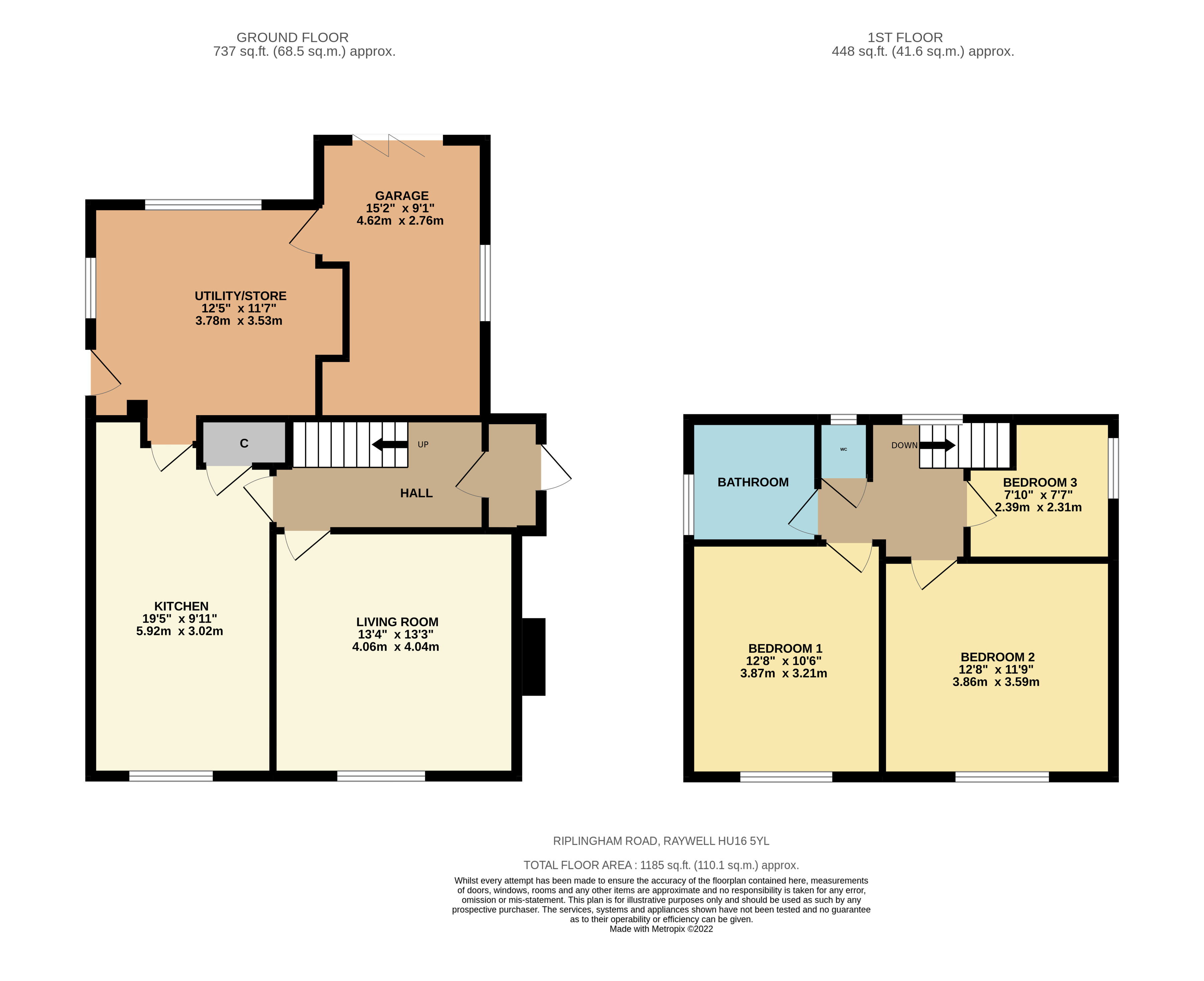 Riplingham Road, Raywell, Cottingham, East Yorkshire HU16, 3 bedroom detached house for sale