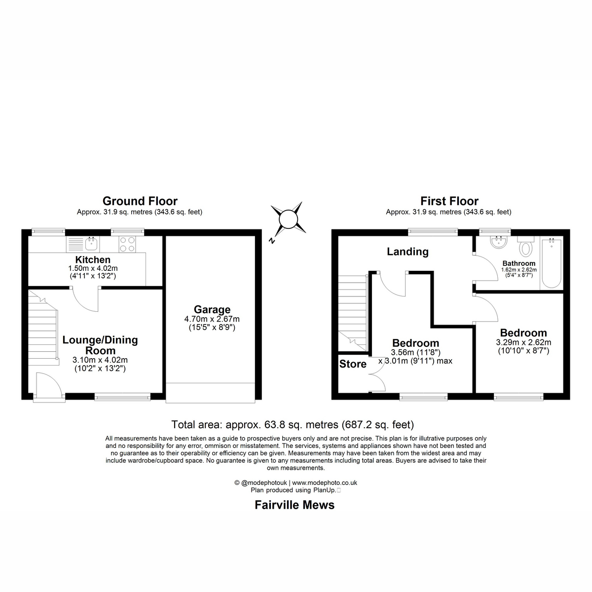 2, Fairville Mews, Westcliff-on-sea floorplan