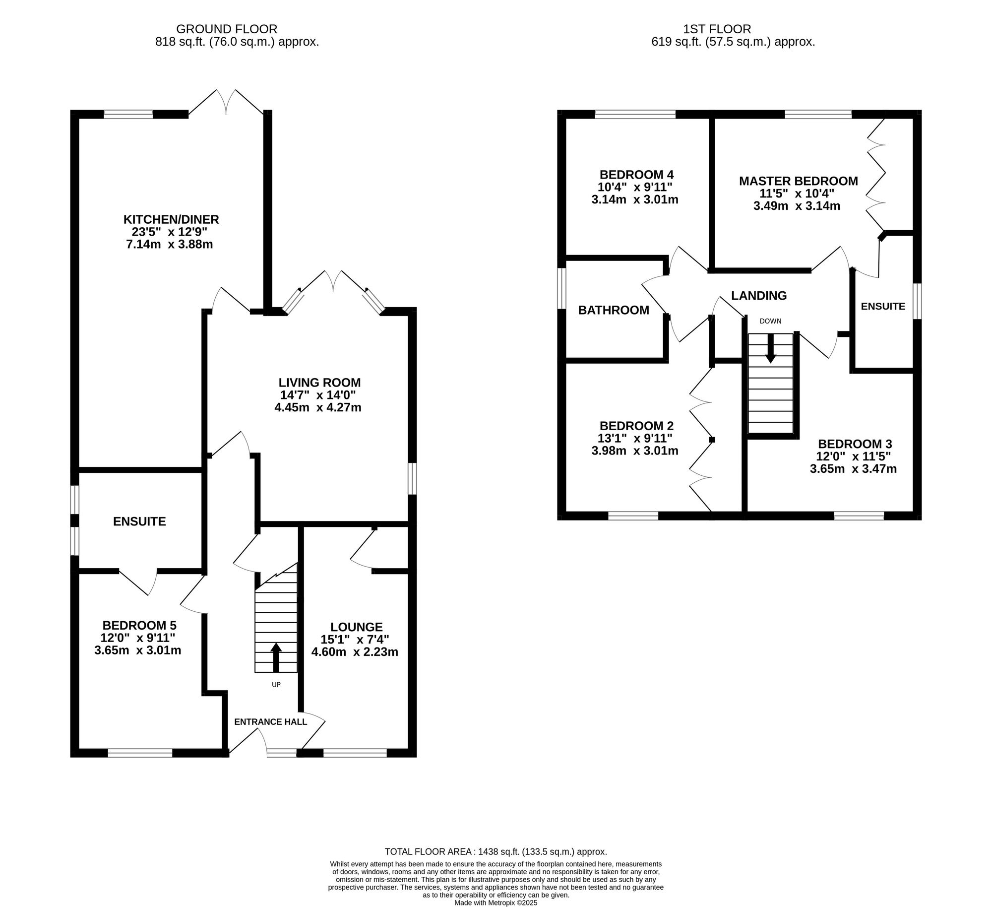 21 Huntersfield, Crewe floorplan