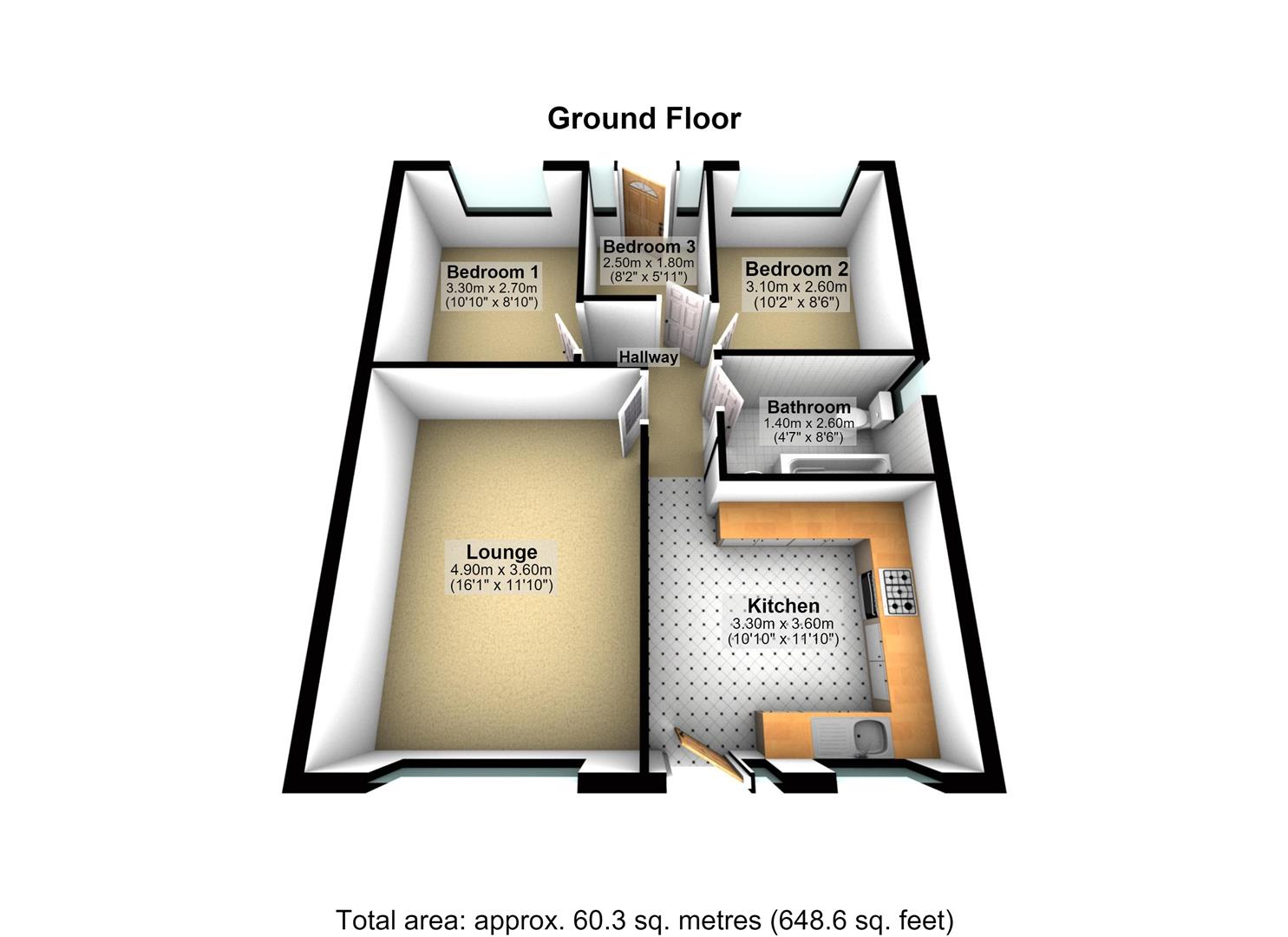 12, Whitehouse Crescent, Leeds floorplan