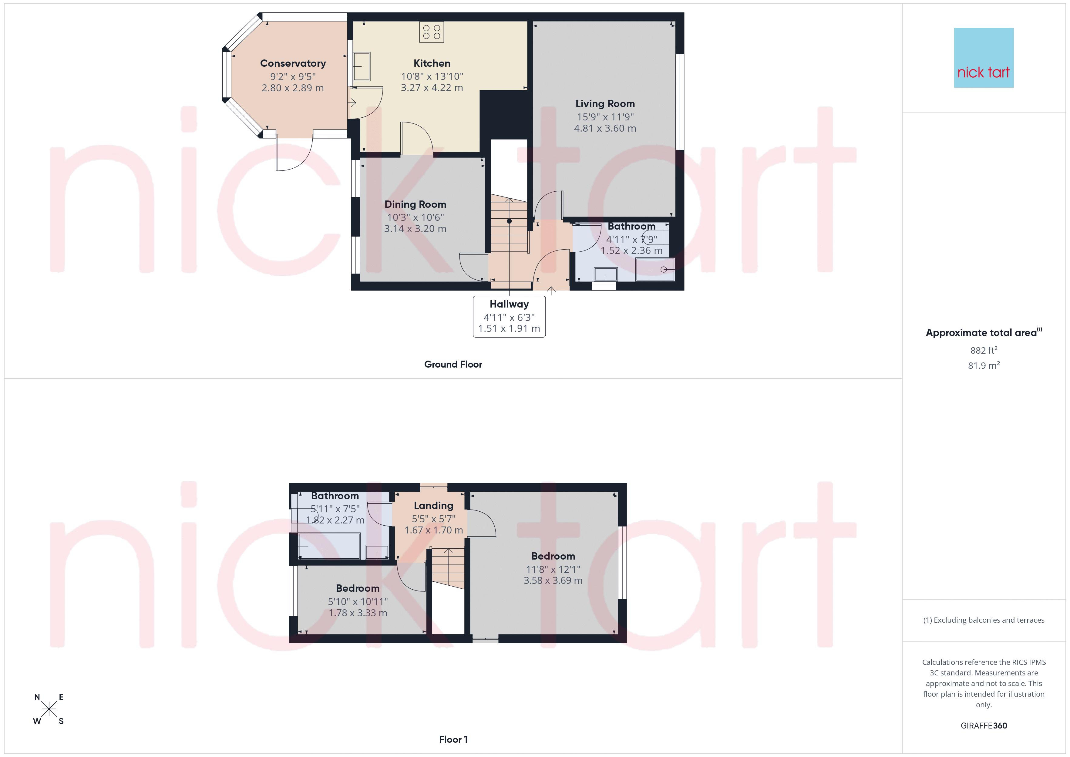 9, Beckbury Drive, Telford floorplan