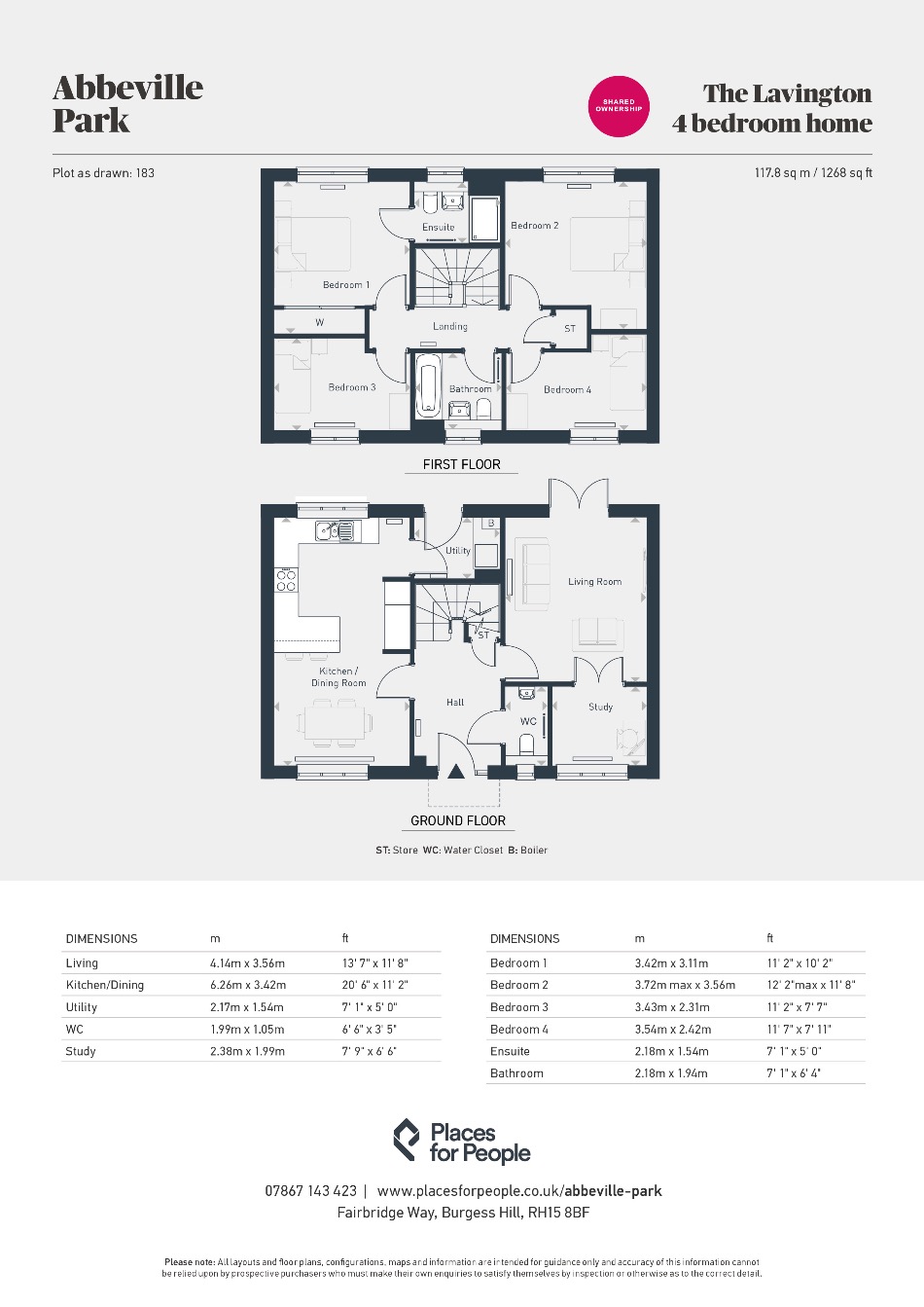 Plot 183, The Lavington, Burgess Hill floorplan