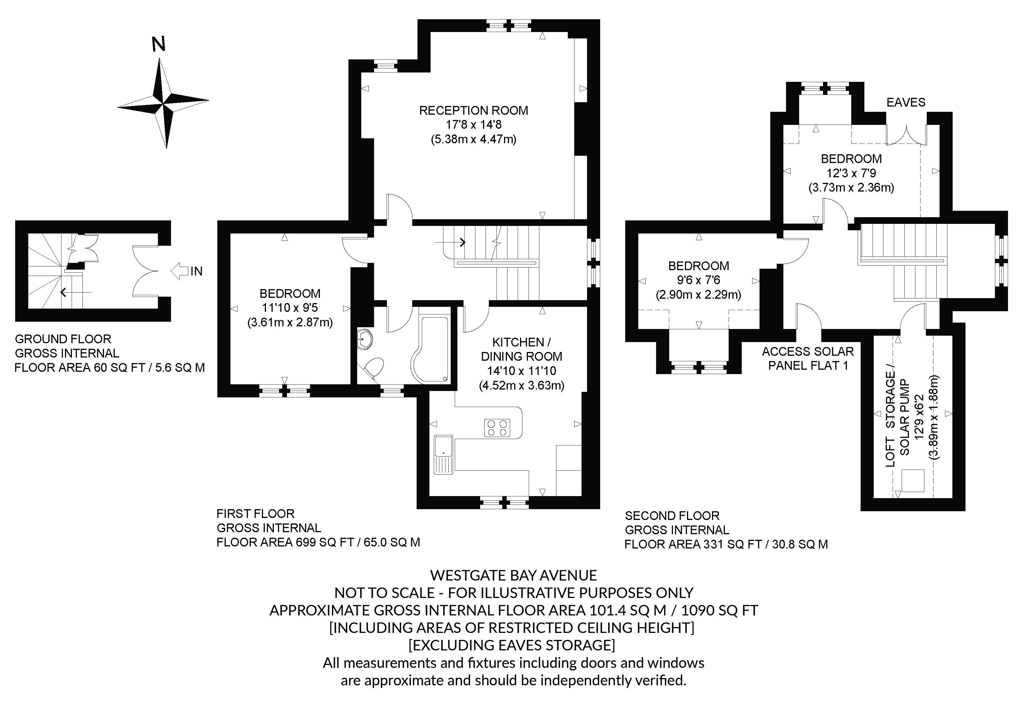 Flat 2, 35, Westgate Bay Avenue, Kent floorplan