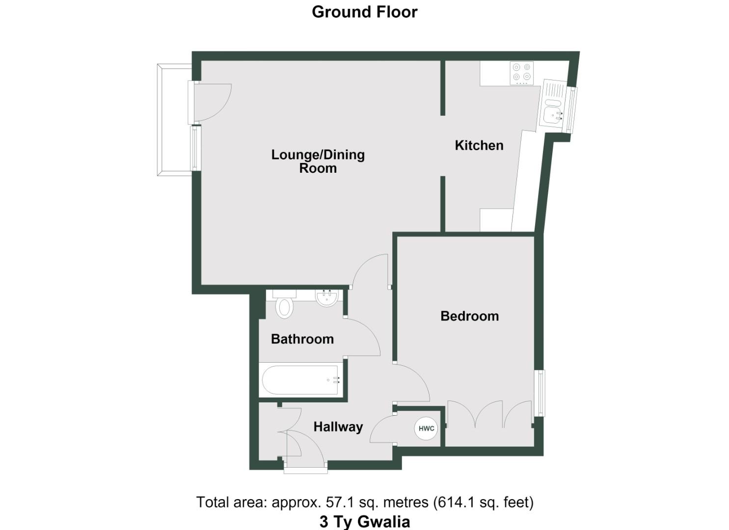 3 Ty Gwalia, Pierhead View, Penarth Marina floorplan
