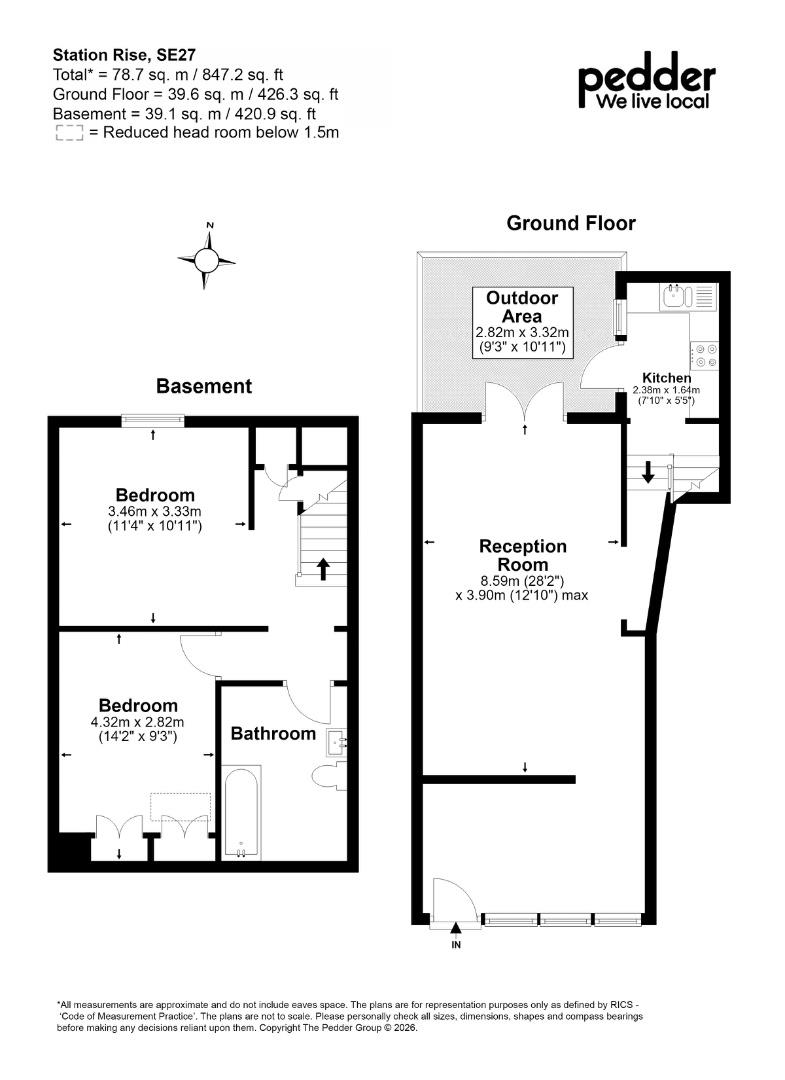 2, Station Rise, London floorplan