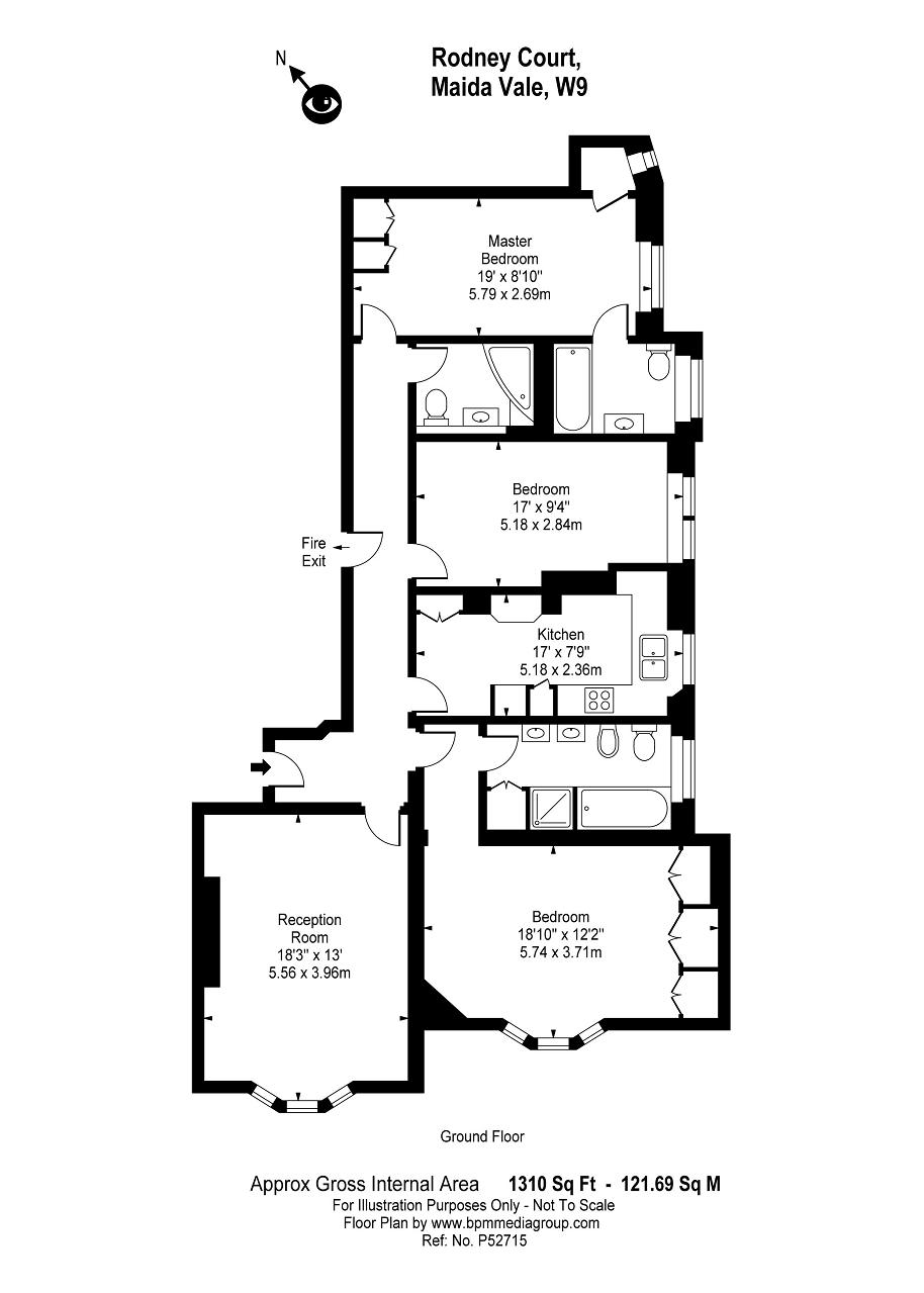 3 Bedrooms Flat to rent in Rodney Court, Maida Vale, Little Venice, London W9