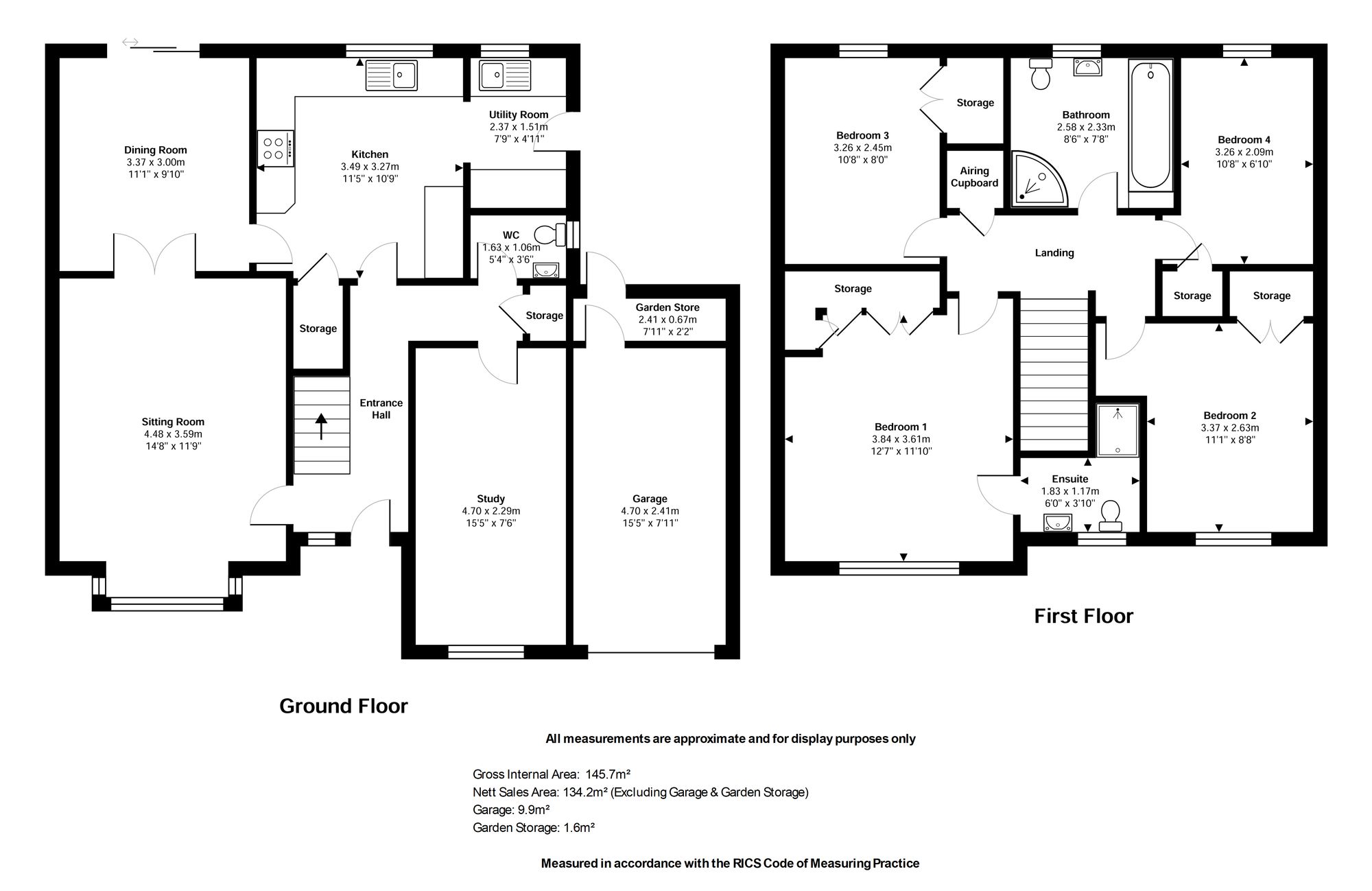 29 Badgers Croft, Stafford floorplan