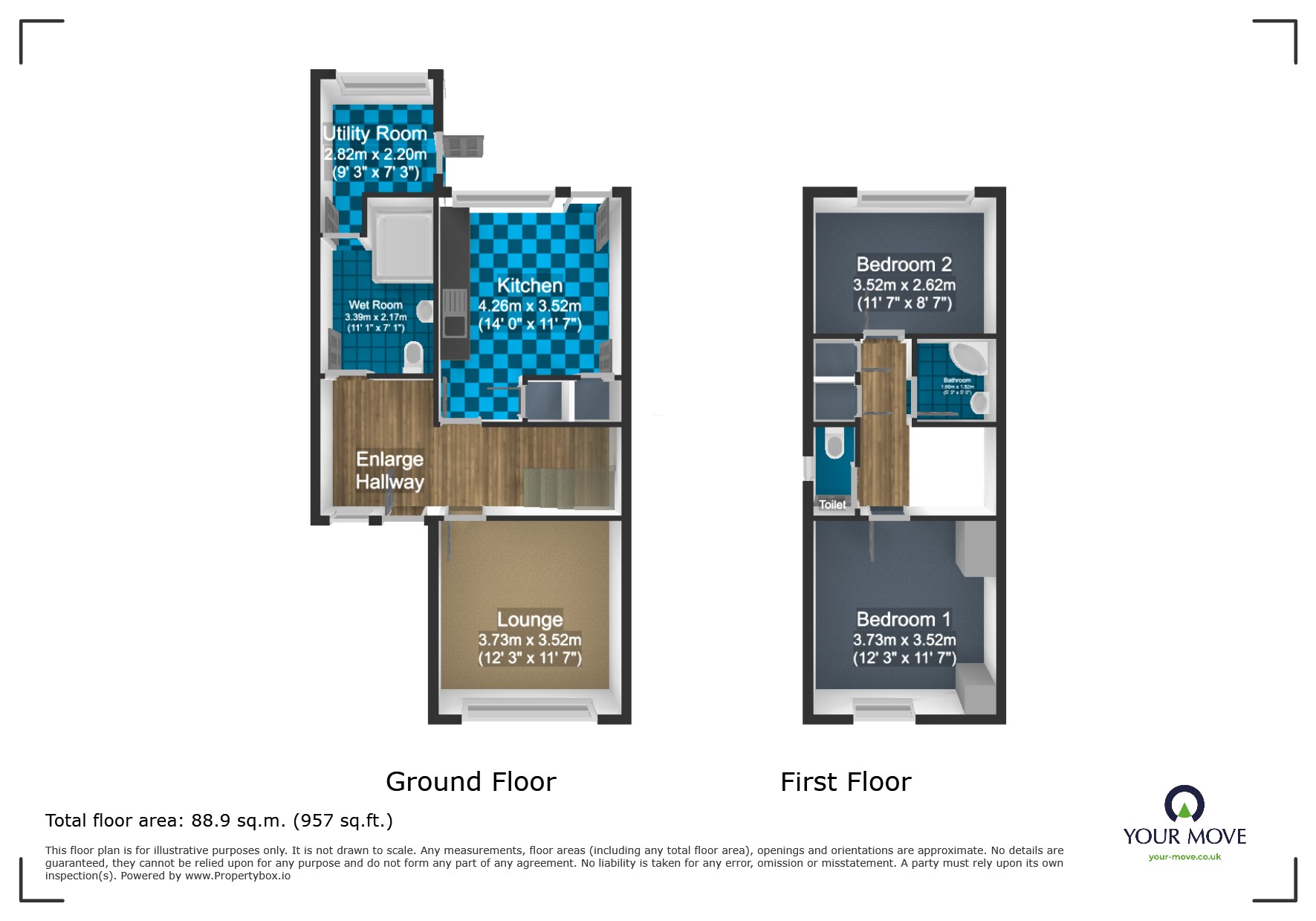 13, Mousesweet Close, West Midlands floorplan