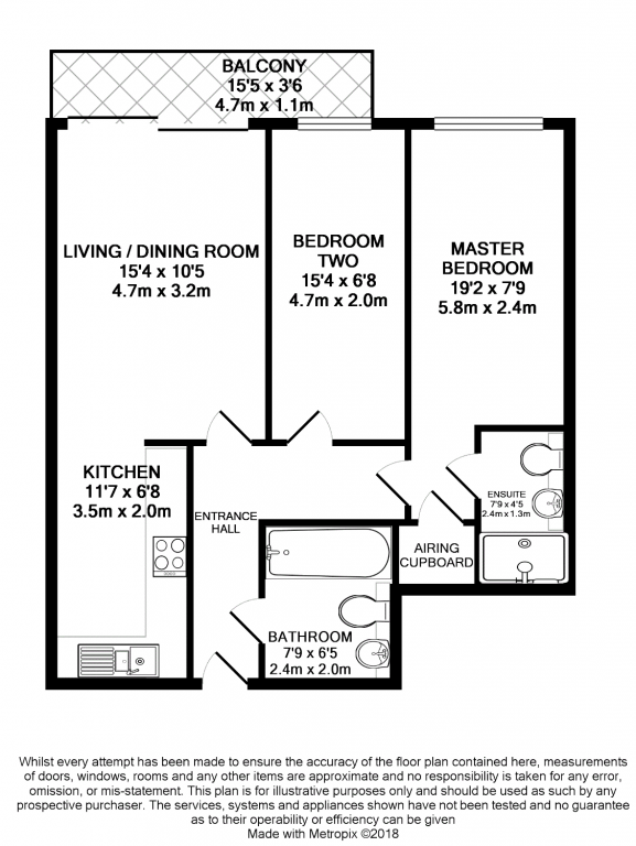 2 Bedrooms Flat for sale in Brand House, Farnborough GU14