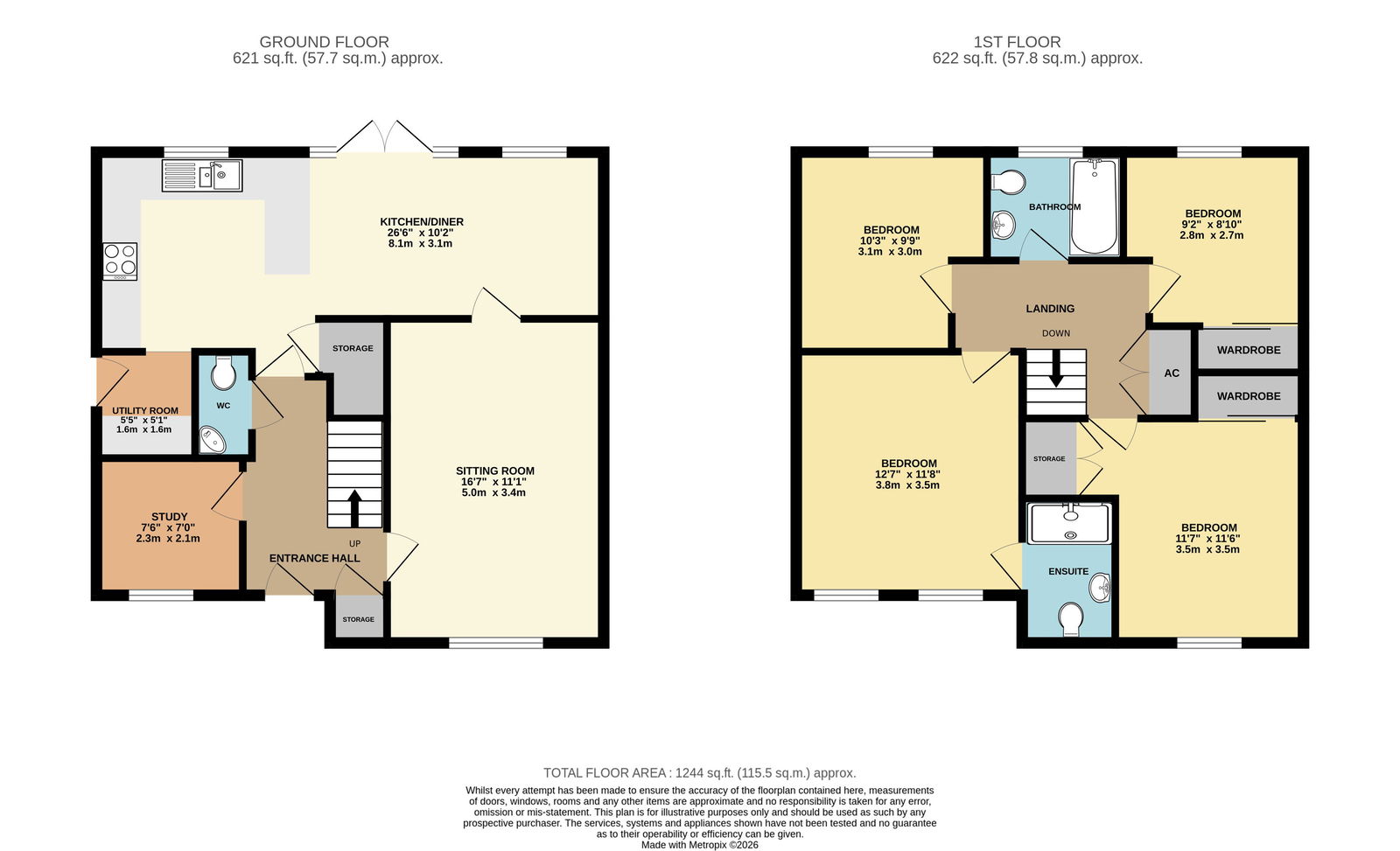 79, Kipling Road, Ledbury floorplan