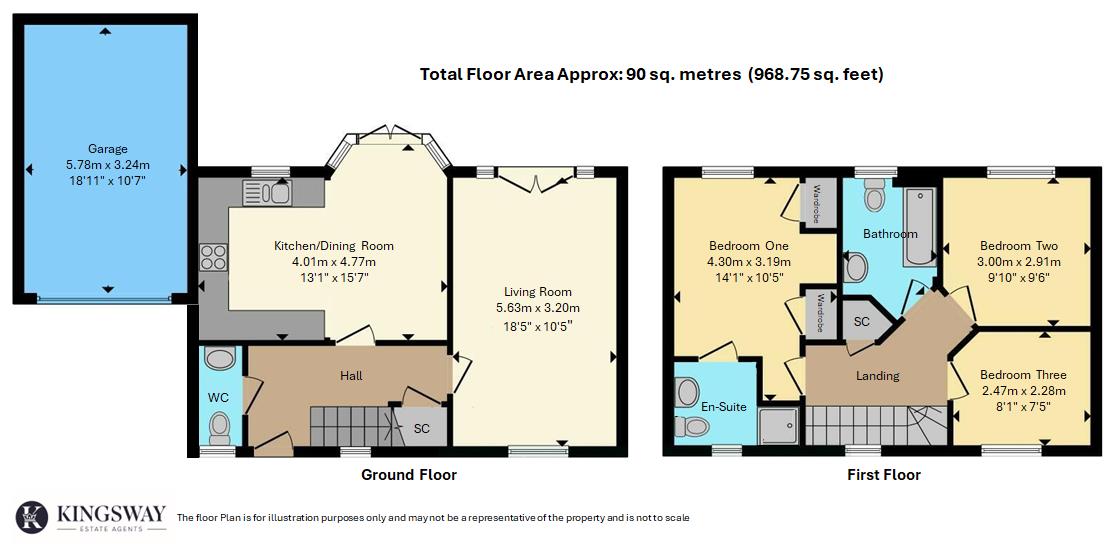 22, Leam View, Leamington Spa floorplan