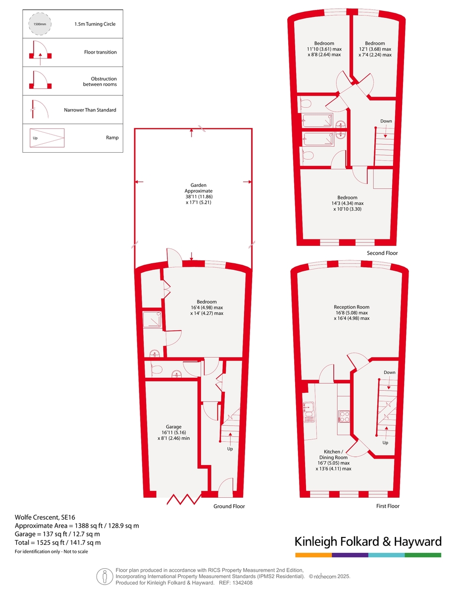 3, Wolfe Crescent, London floorplan