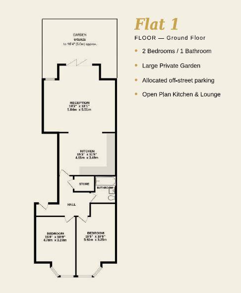 Flat 1, Grantley Court, York Road, Sutton floorplan