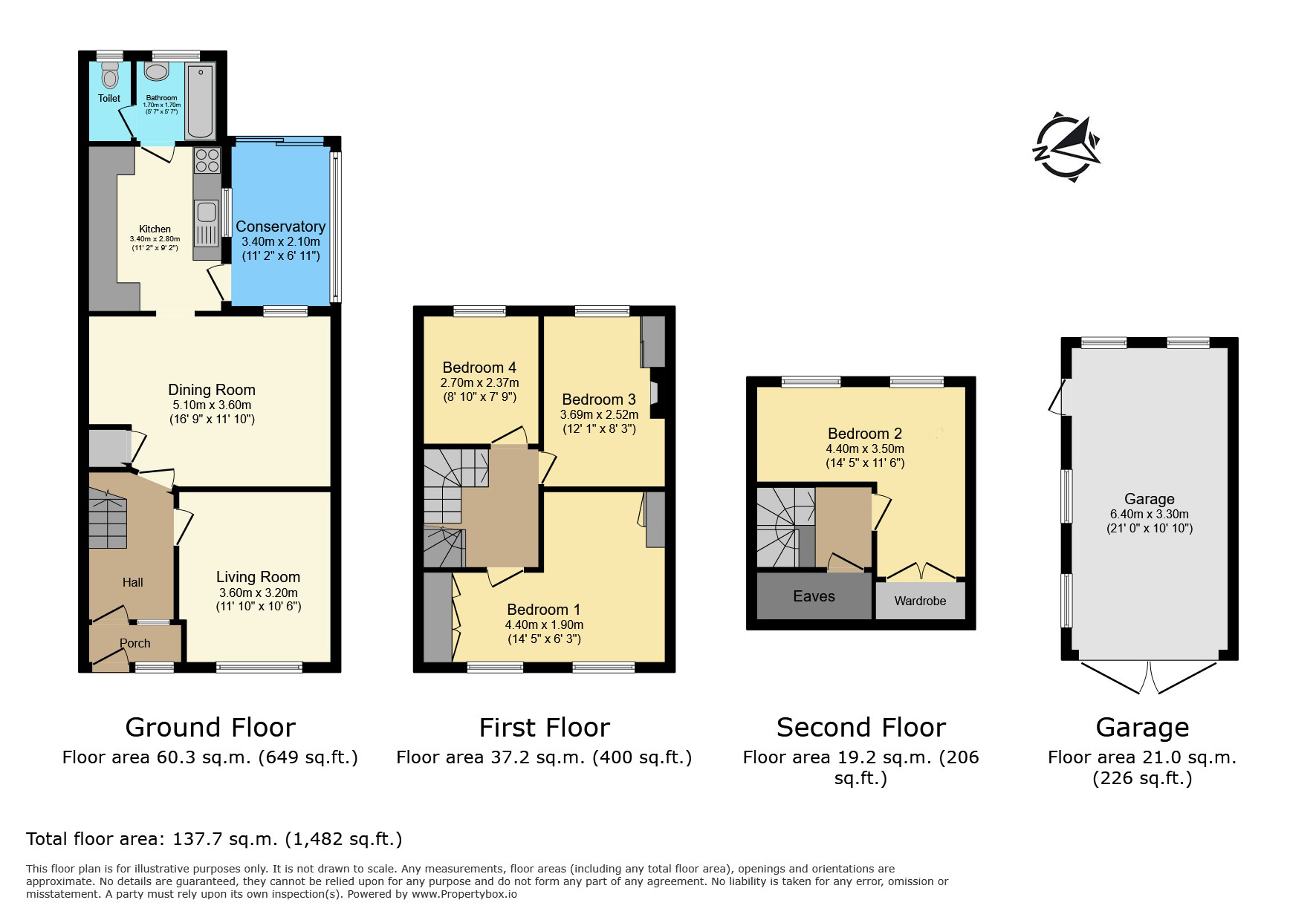 2 Austin Villas, Woodside Road, Watford floorplan