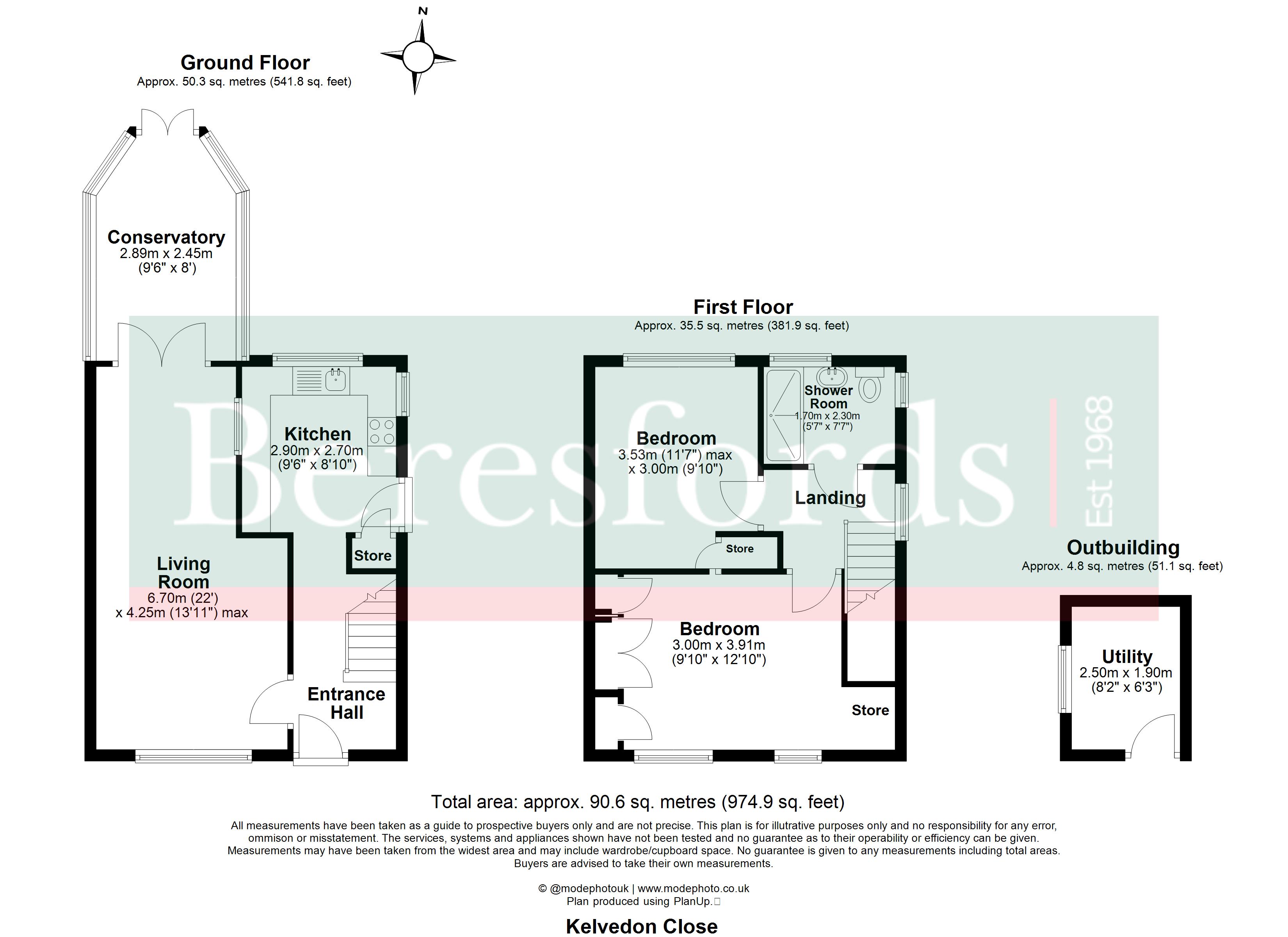 10, Kelvedon Close, Brentwood floorplan