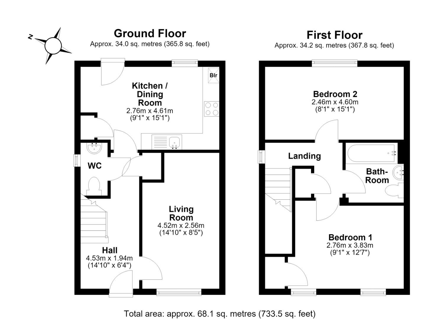 56, Victoria Way, Melbourn, Royston floorplan