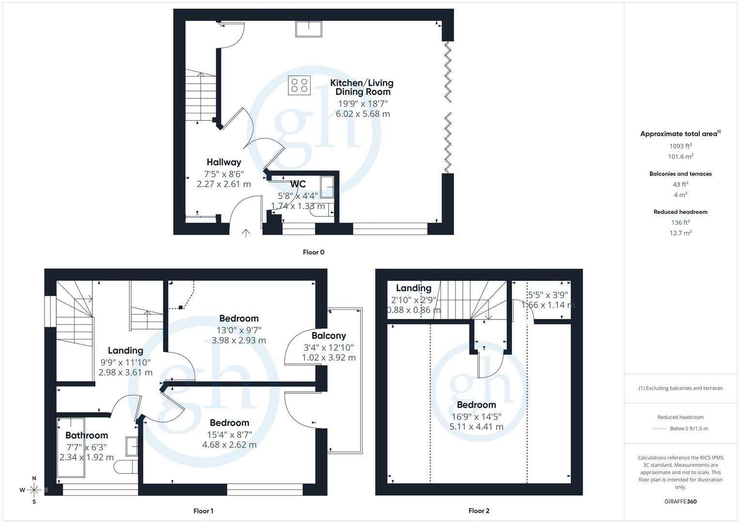 44a, Berkeley Close, Ruislip floorplan