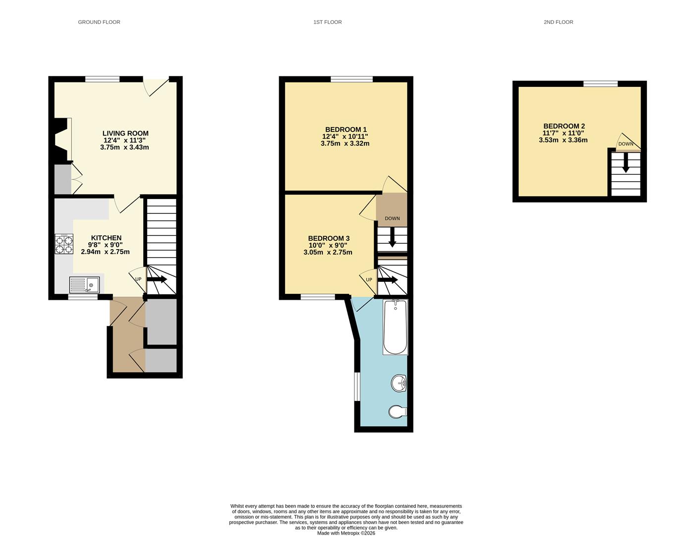 2, St. Gabriels Terrace, Worcester floorplan