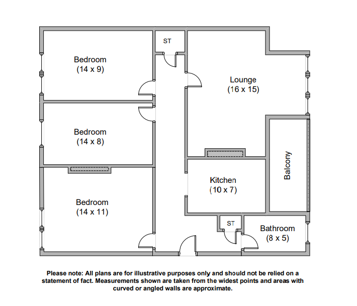 Flat 2-2, 17, Orchy Street, Glasgow floorplan