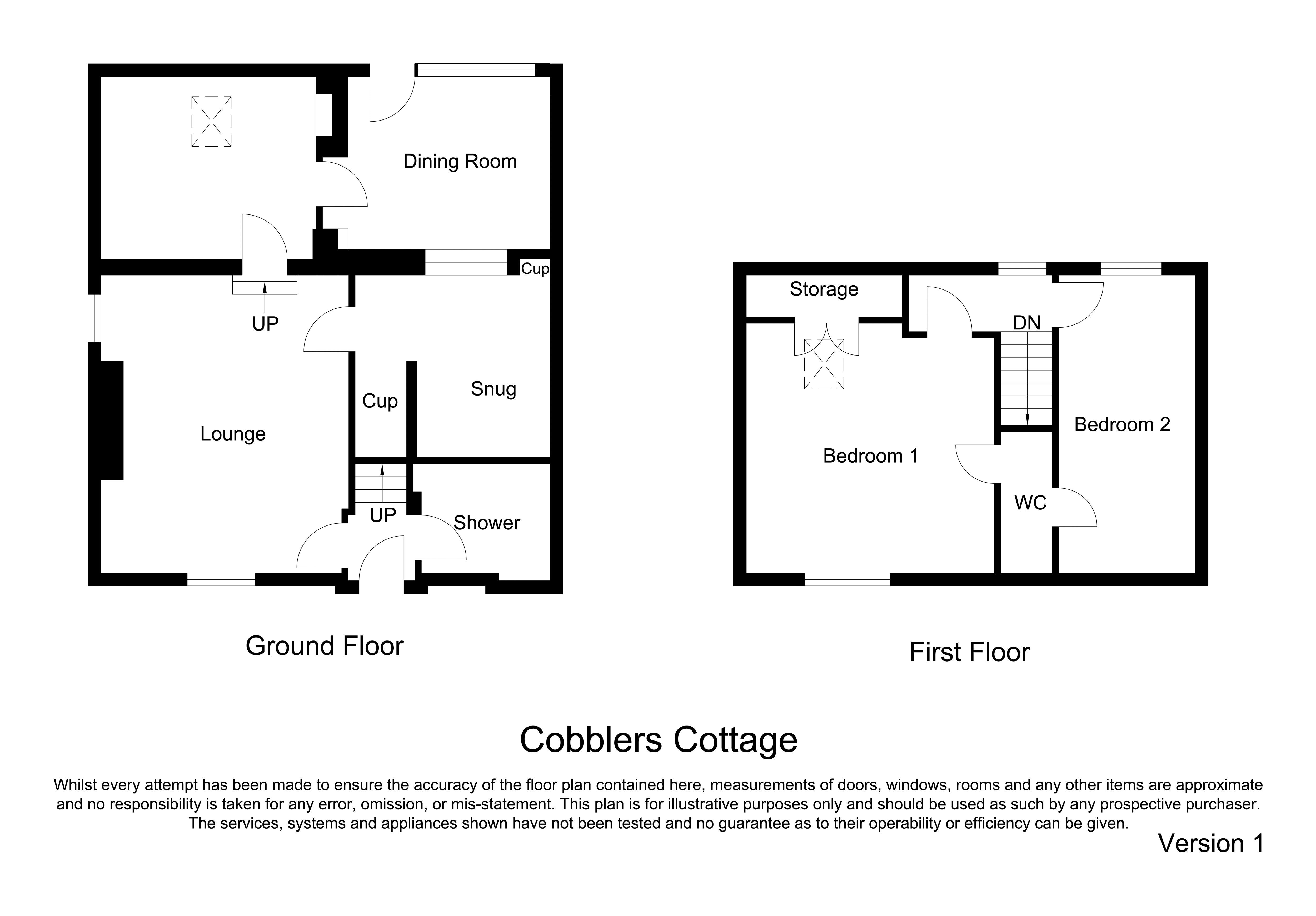 Cobblers Cottage, Middle Street, Corbridge floorplan