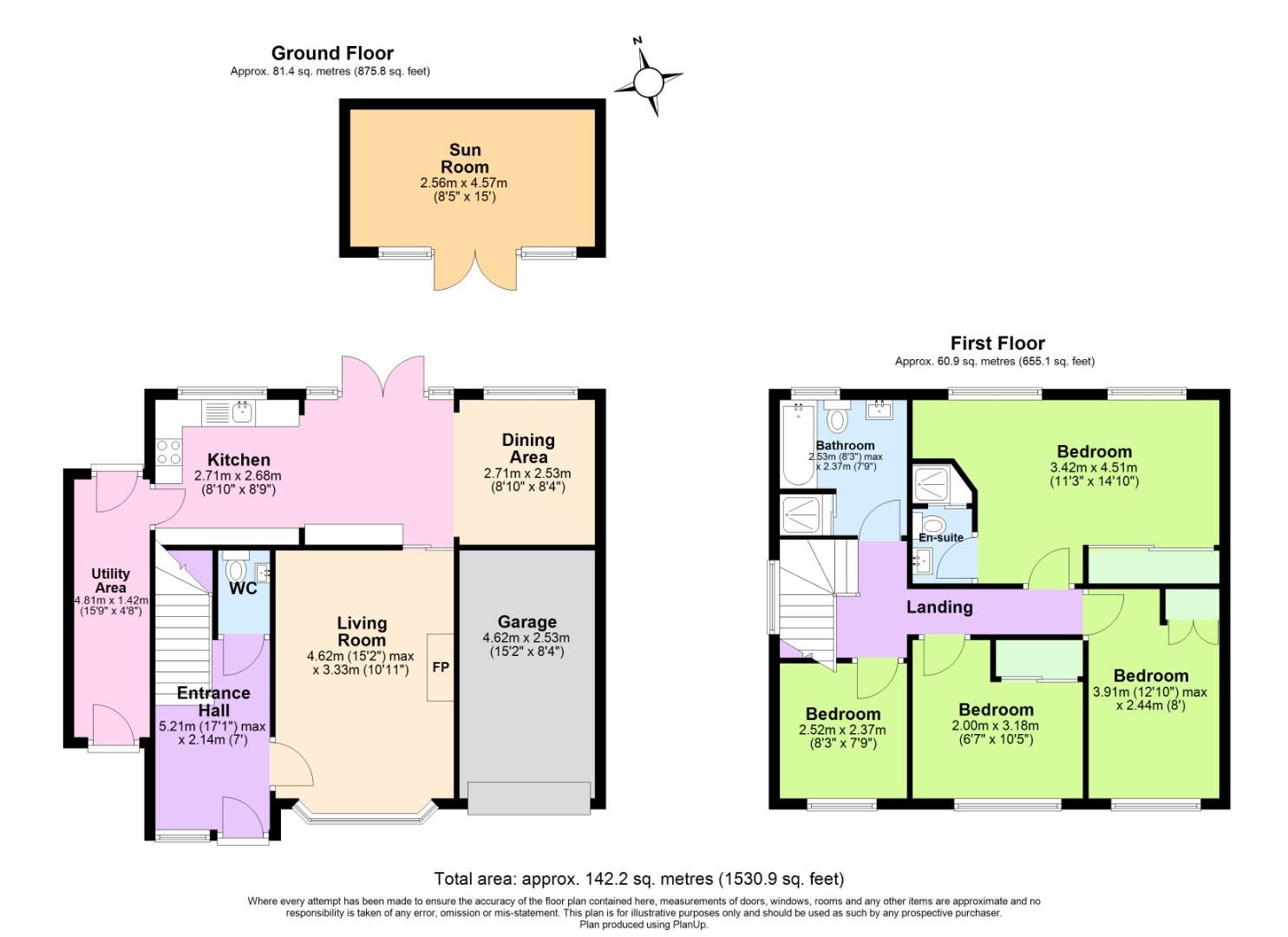 2, Lyncombe Gardens, Keyworth floorplan