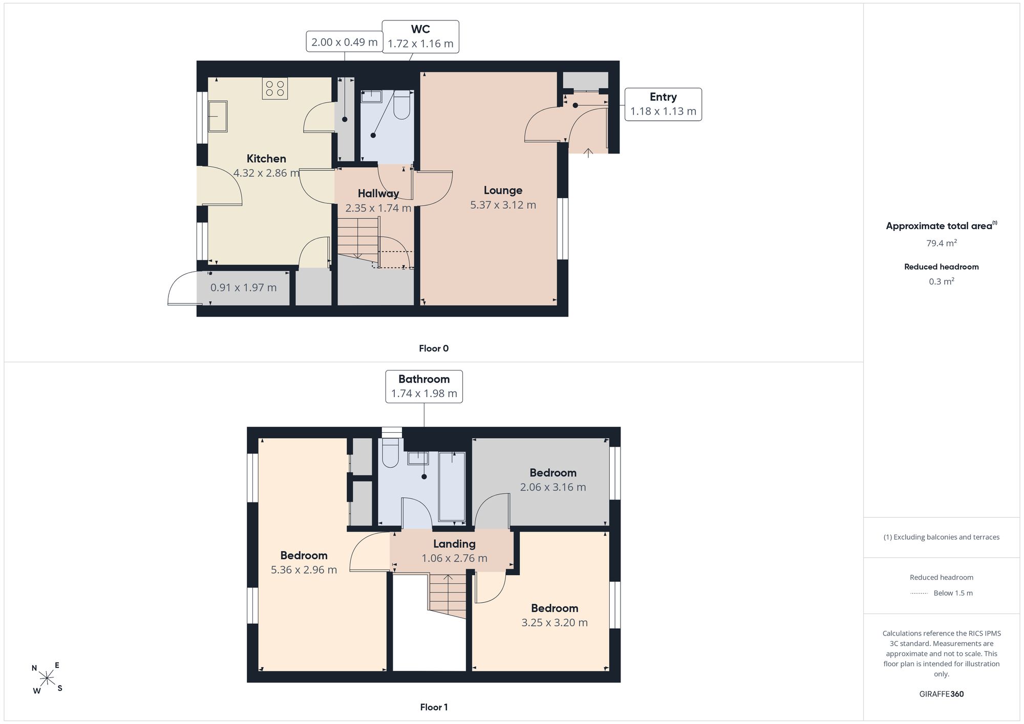 86 Coltsfoot Gardens, Gateshead floorplan