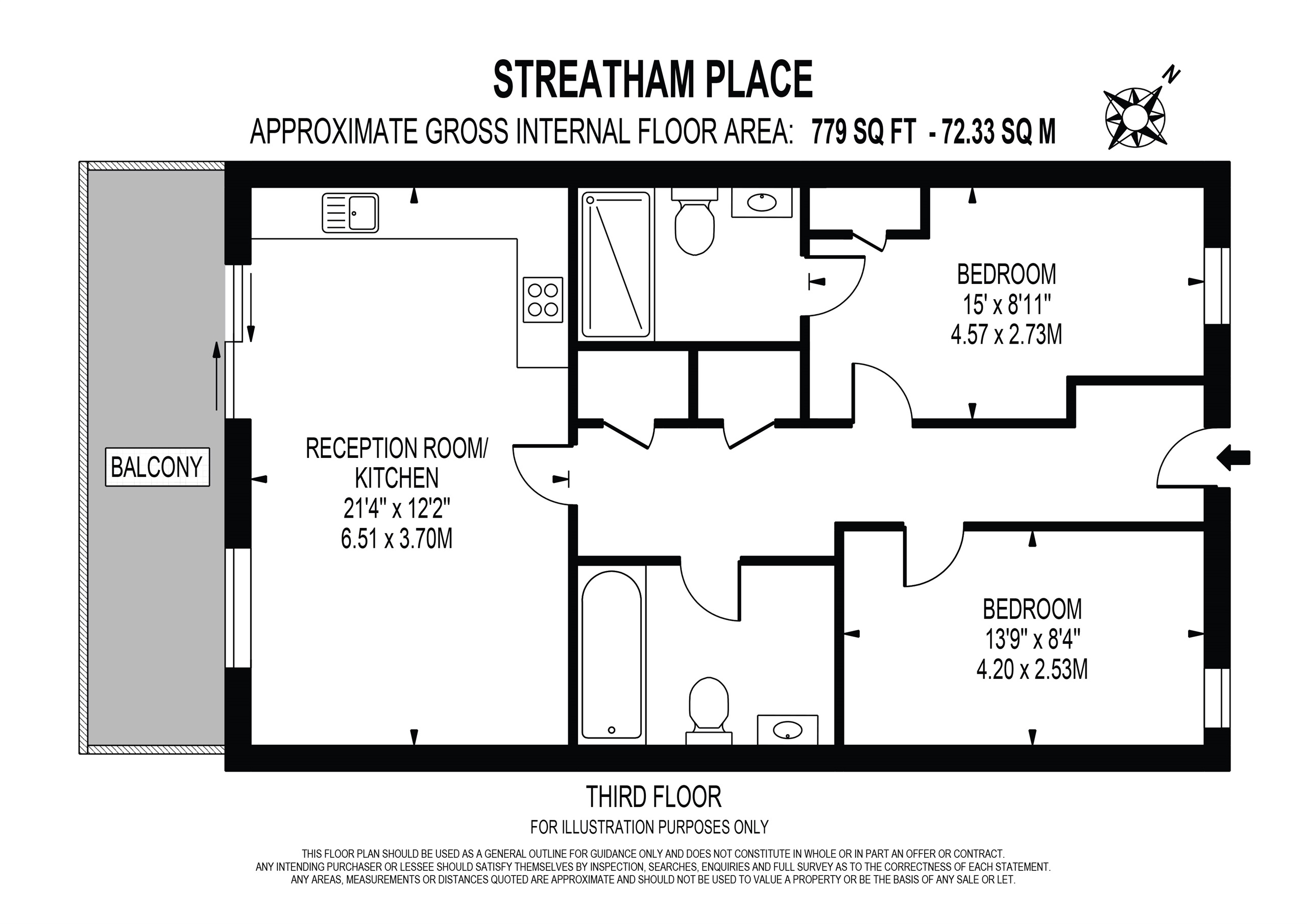 Flat 9, 35, Streatham Place, London floorplan