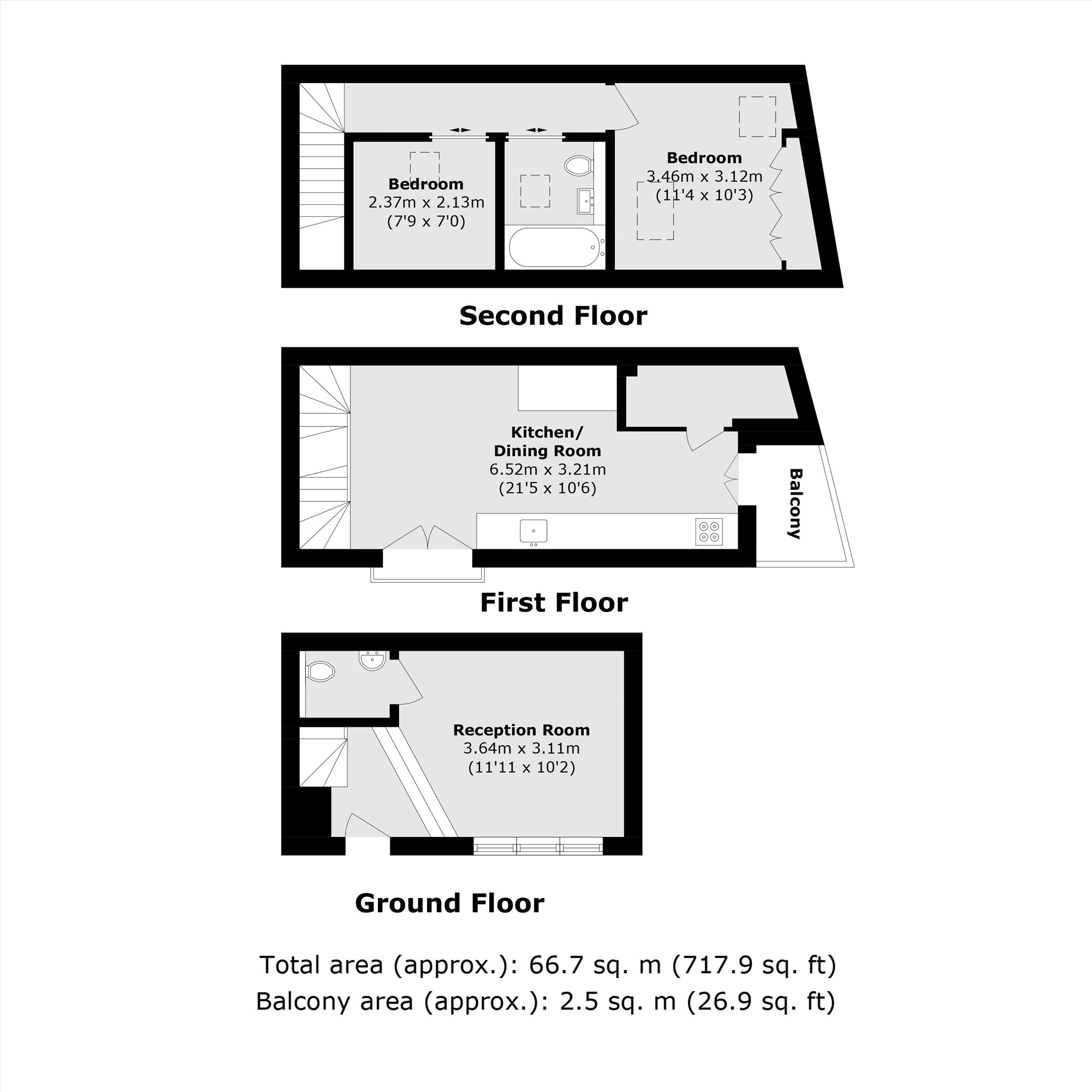 6 French Terrace, Hyde Vale, Greenwich floorplan