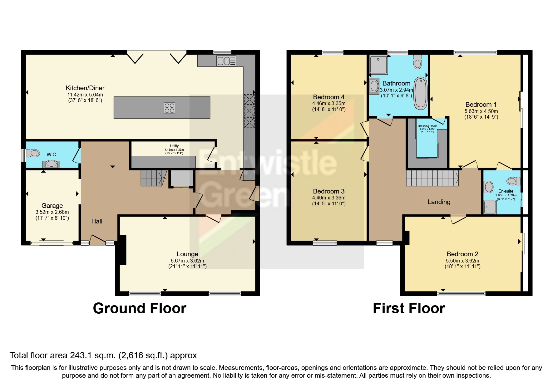 Chaigley Road, Longridge, Preston, Lancashire PR3, 4 bedroom detached