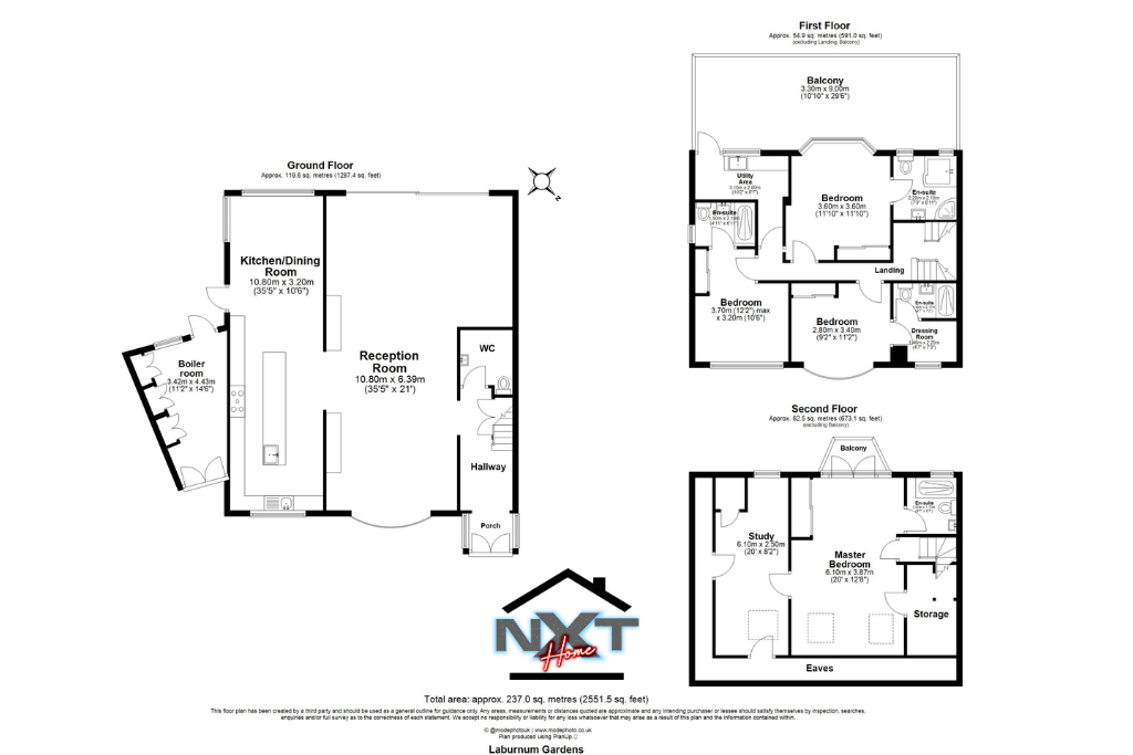 11, Laburnum Gardens, London floorplan