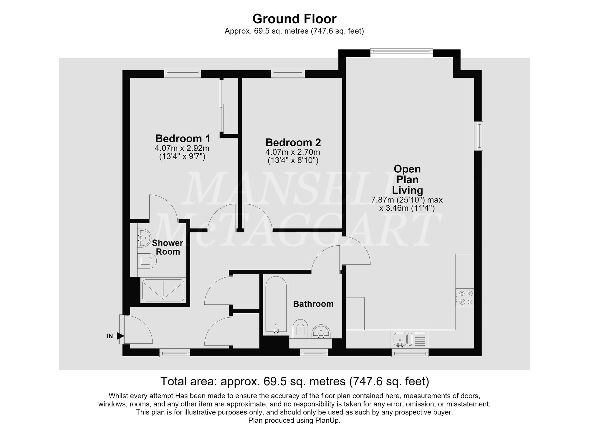 Flat 1, Sandpiper House, Horley floorplan