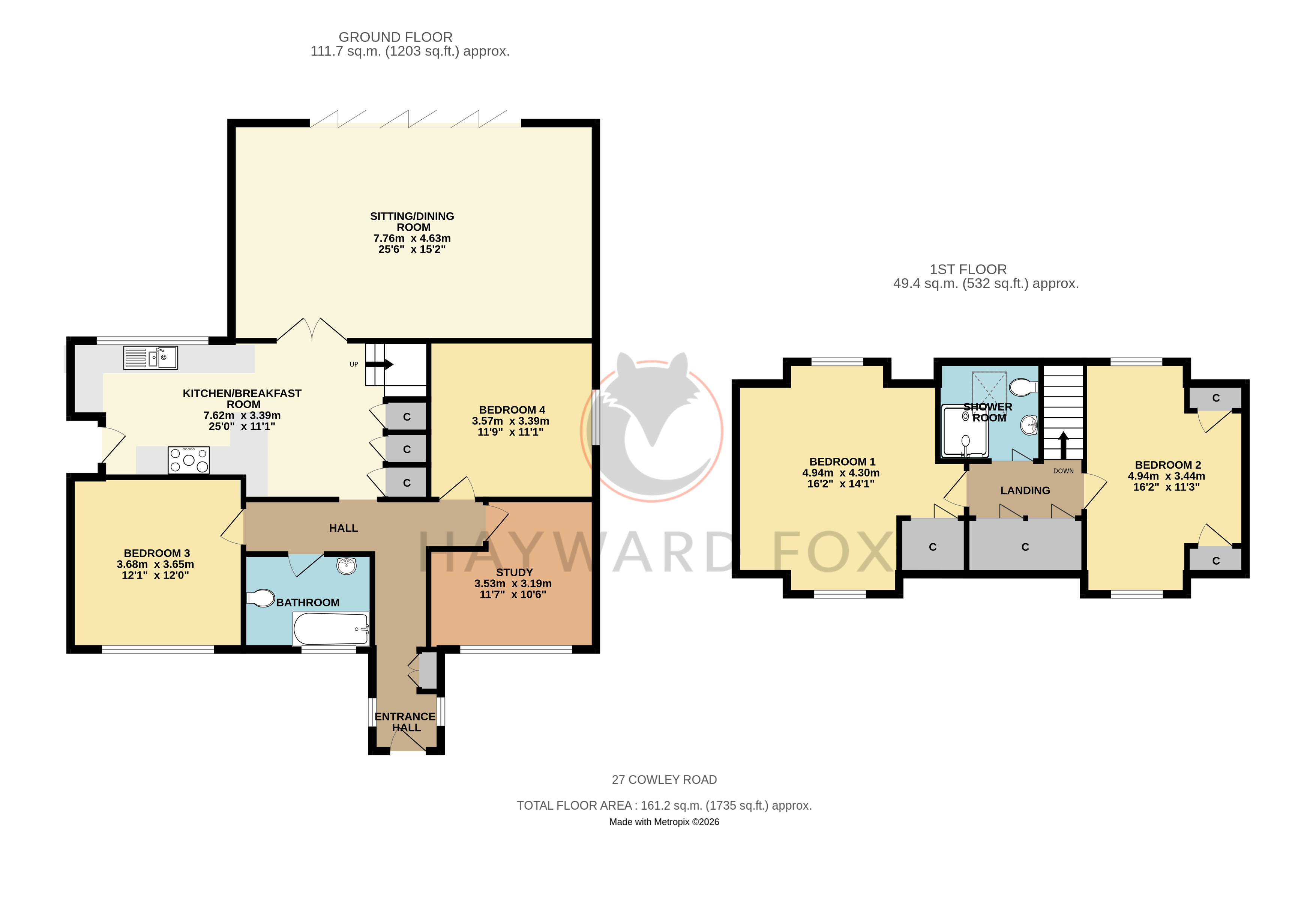 27, Cowley Road, Hampshire floorplan