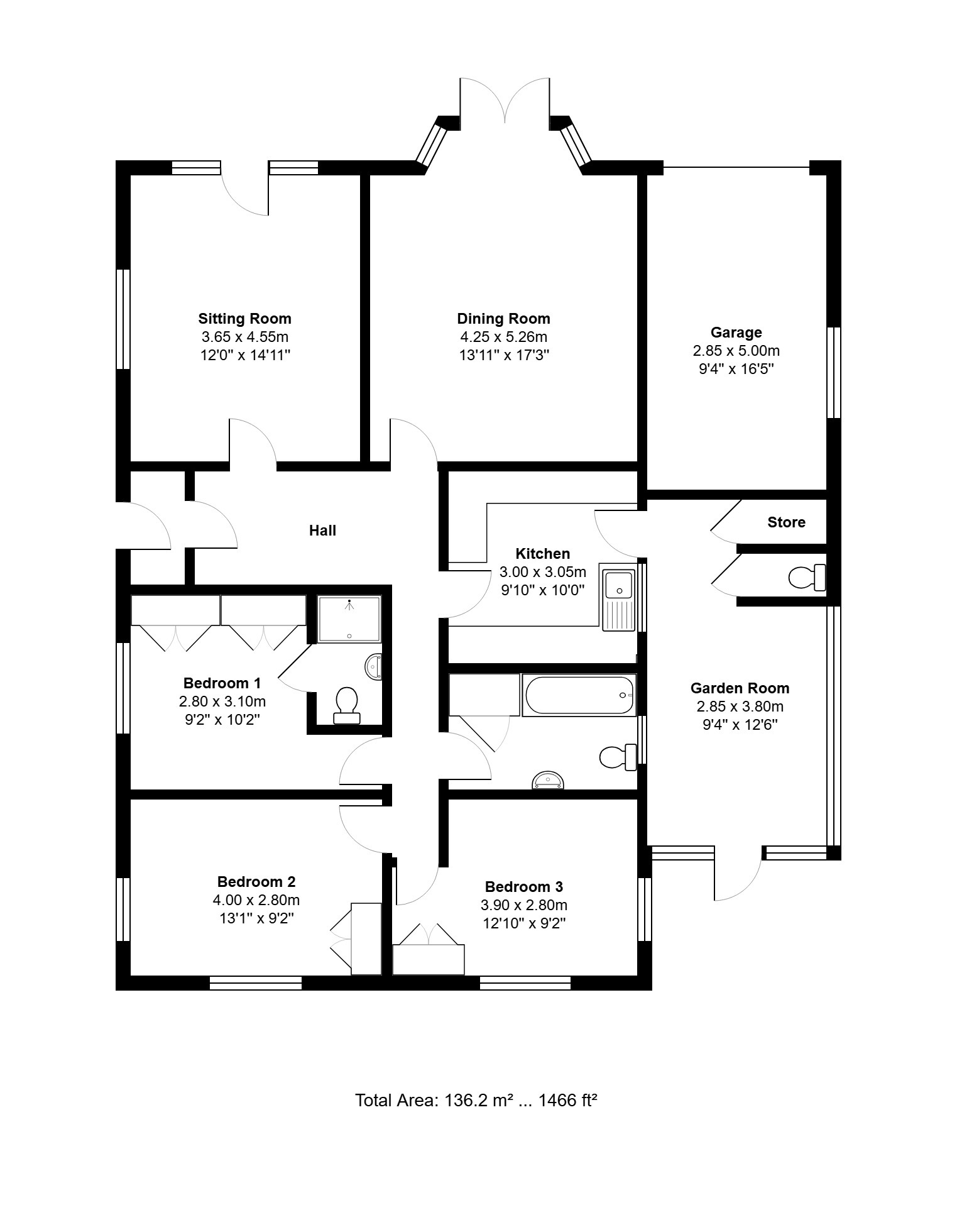 48, Station Road, King's Lynn floorplan