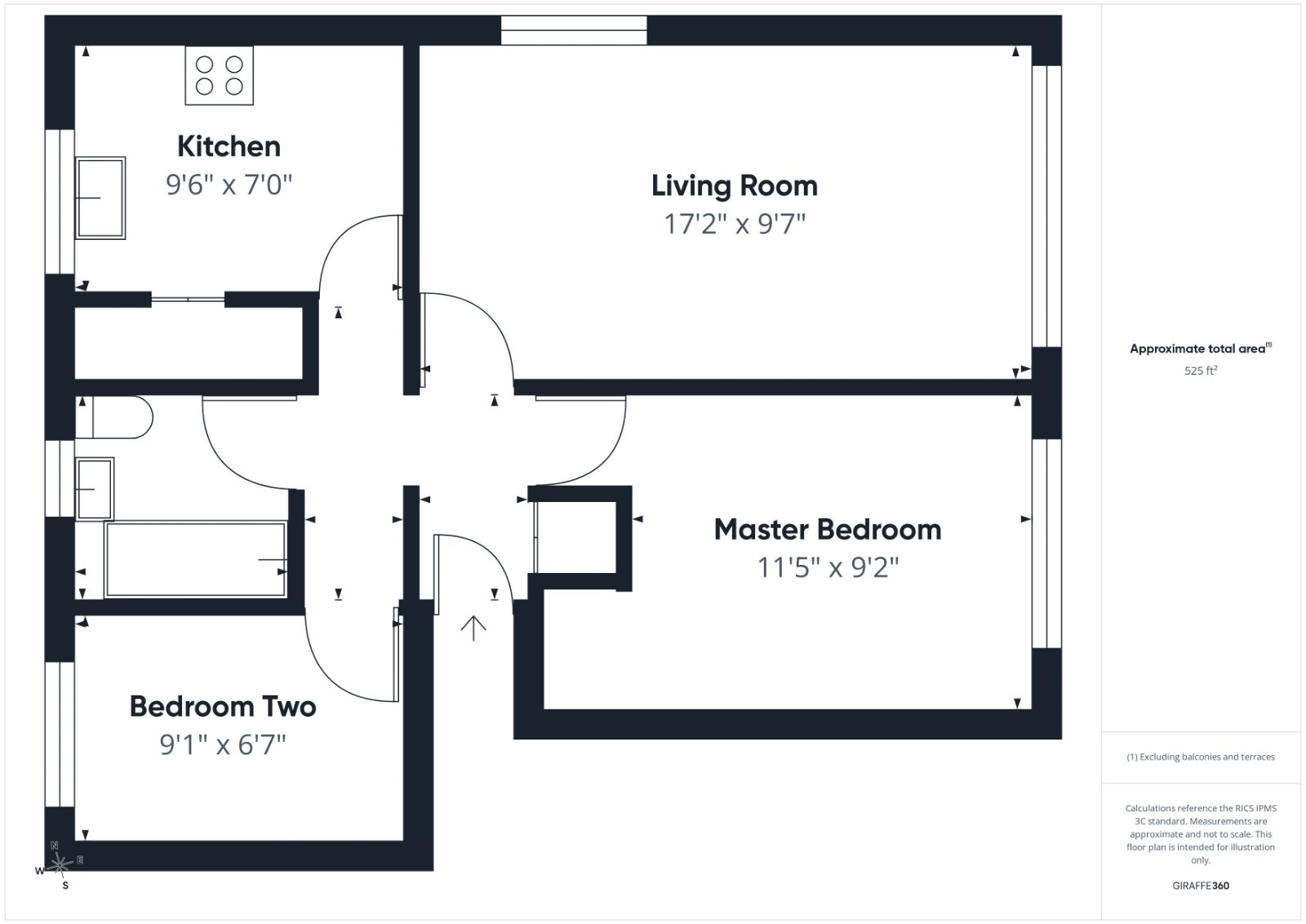 Flat 8, Gothic Court, 83, Yorktown Road, Sandhurst floorplan