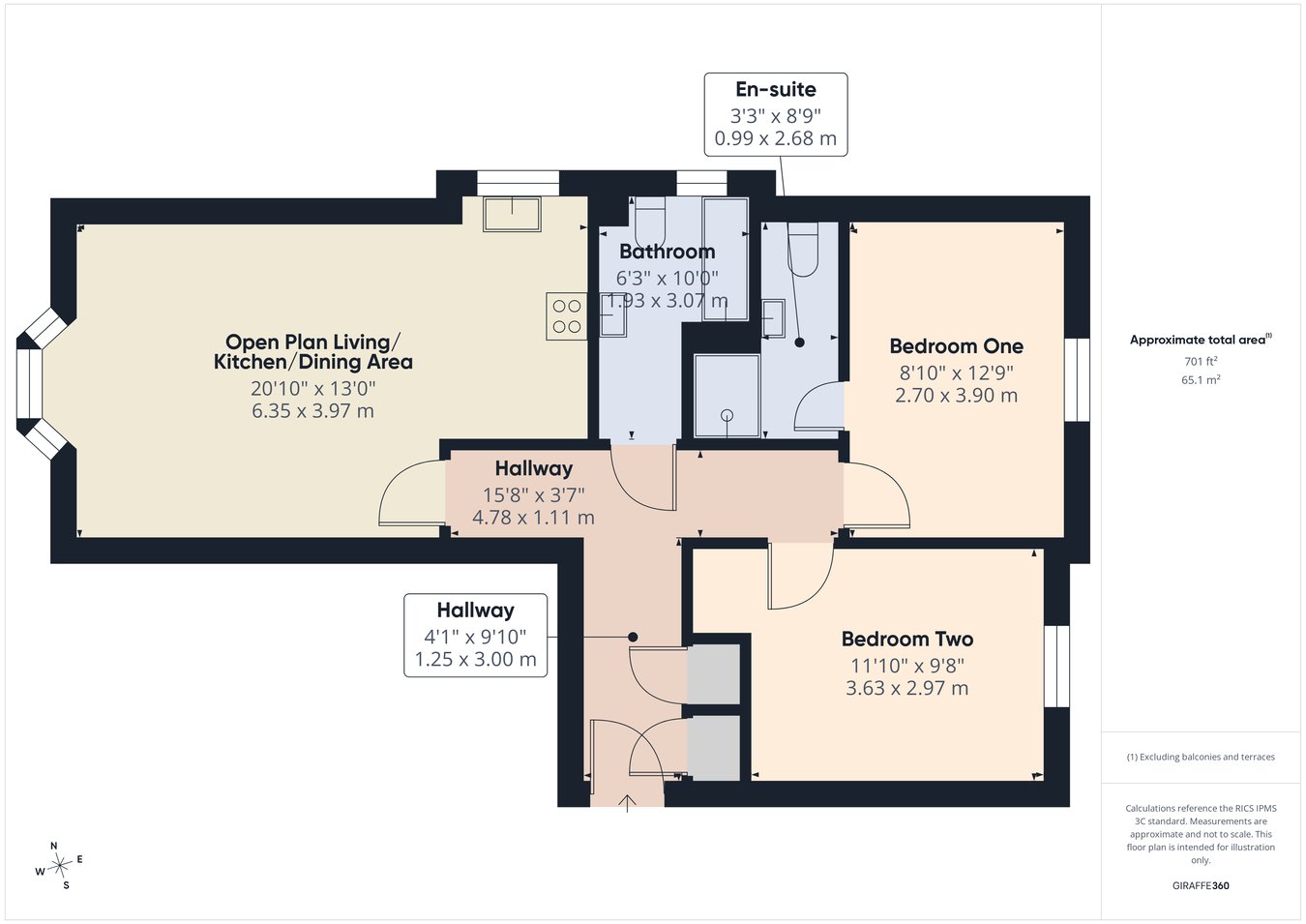 Flat 3, 1, Montefiore Drive, Southampton floorplan
