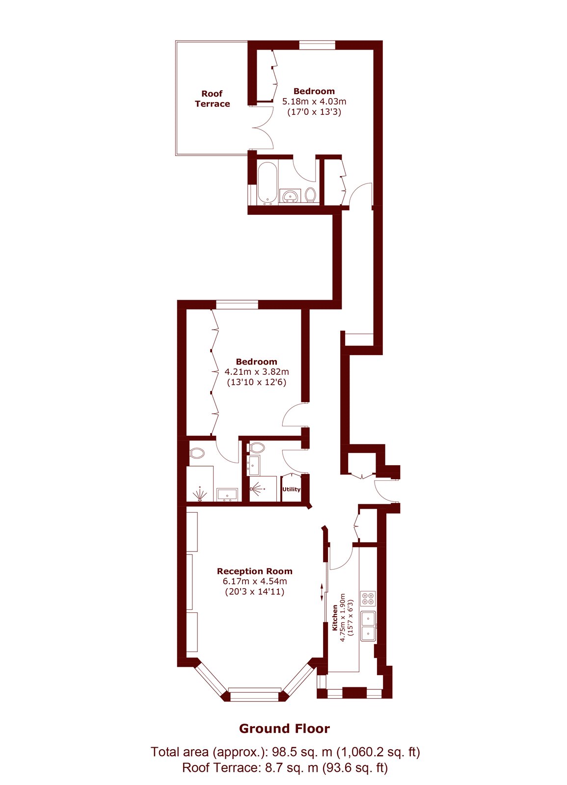 3, Wickham Court, London floorplan