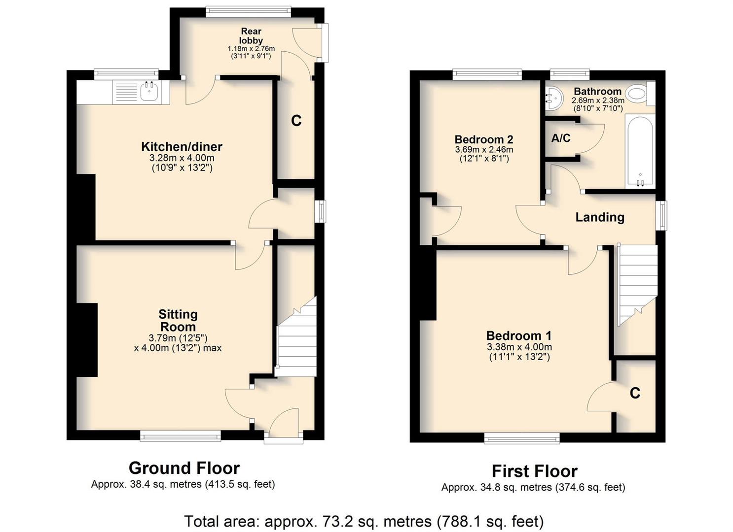6, Bulls Hall Road, Occold floorplan