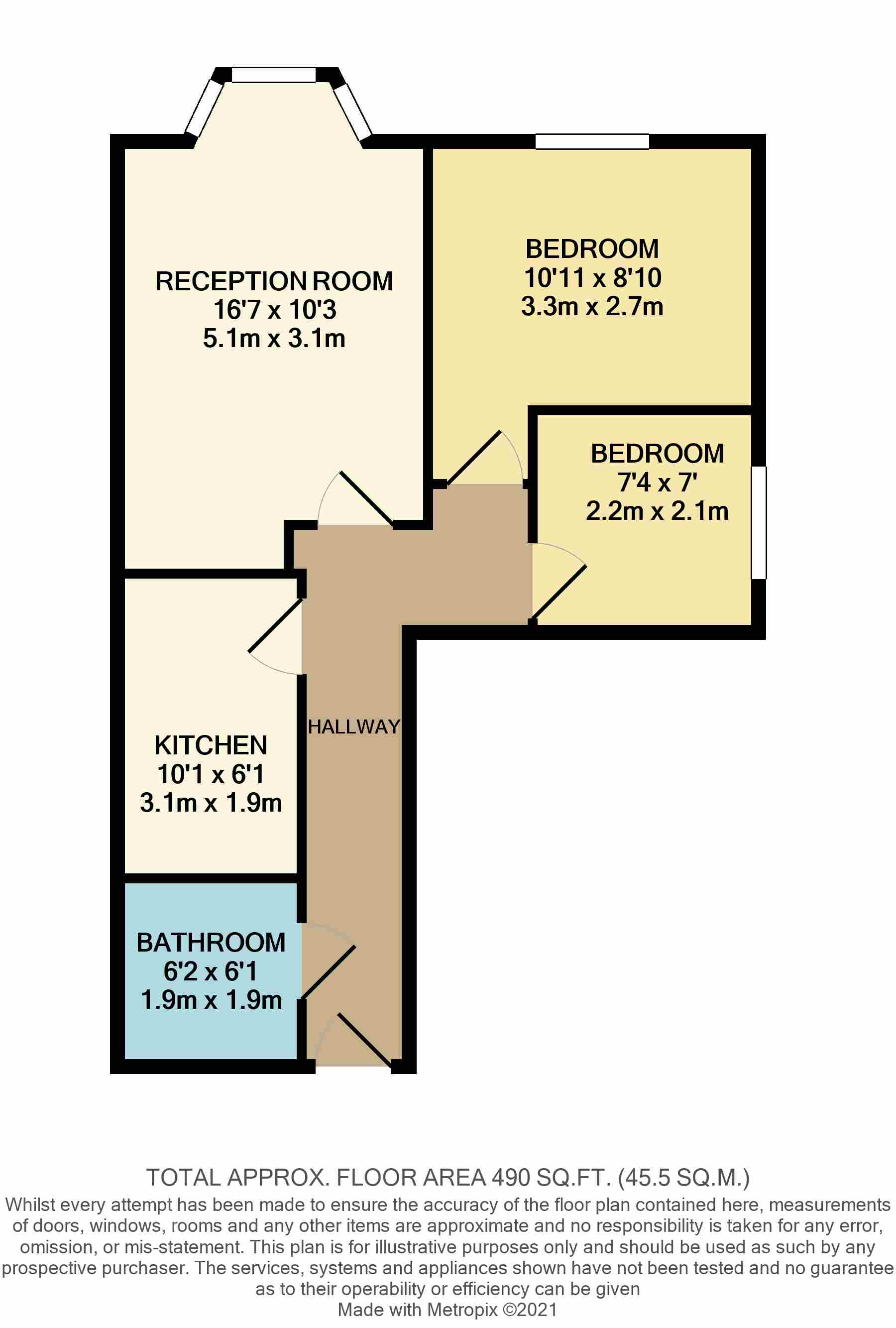 Flat 2 Lukas Court, 119-121, Richmond Park Road, Bournemouth floorplan