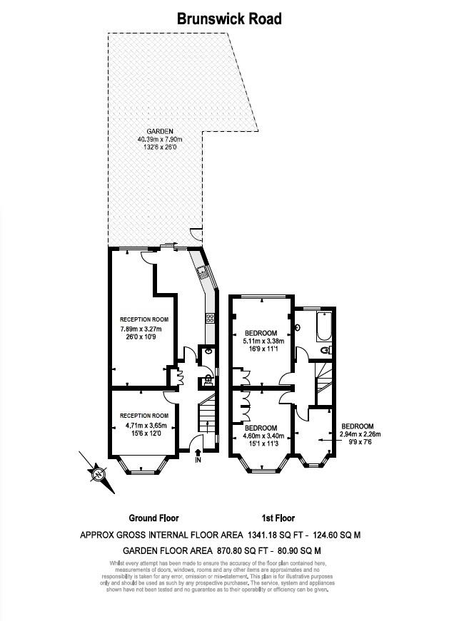 3 Bedrooms Semi-detached house to rent in Brunswick Road, Ealing W5