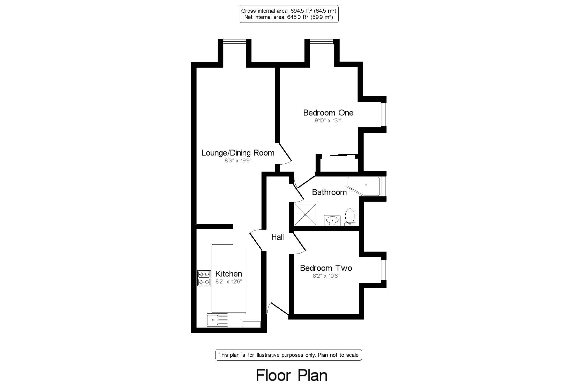 2 Bedrooms Flat for sale in Lightwater, Surrey GU18