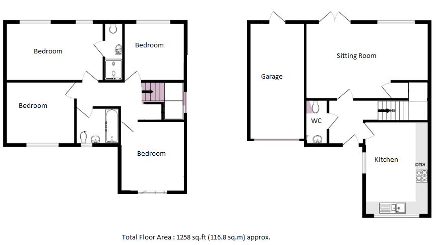 7, Walker Place, Old Woking floorplan