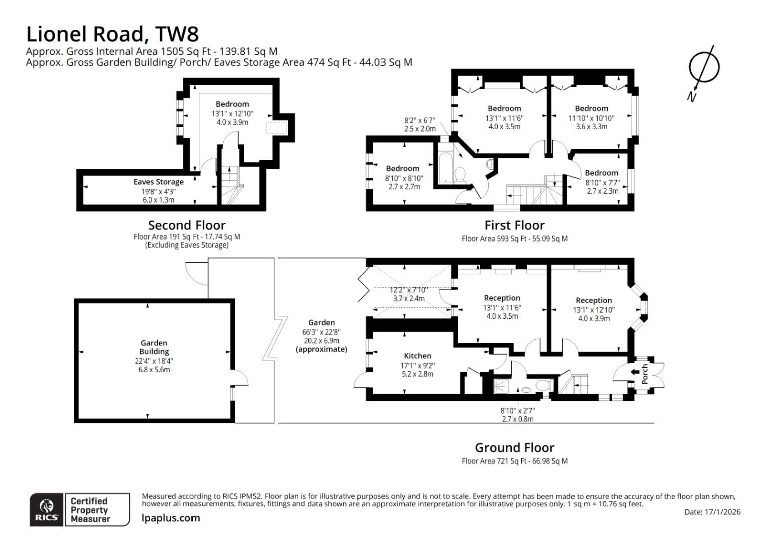 17, Lionel Road North, Brentford floorplan