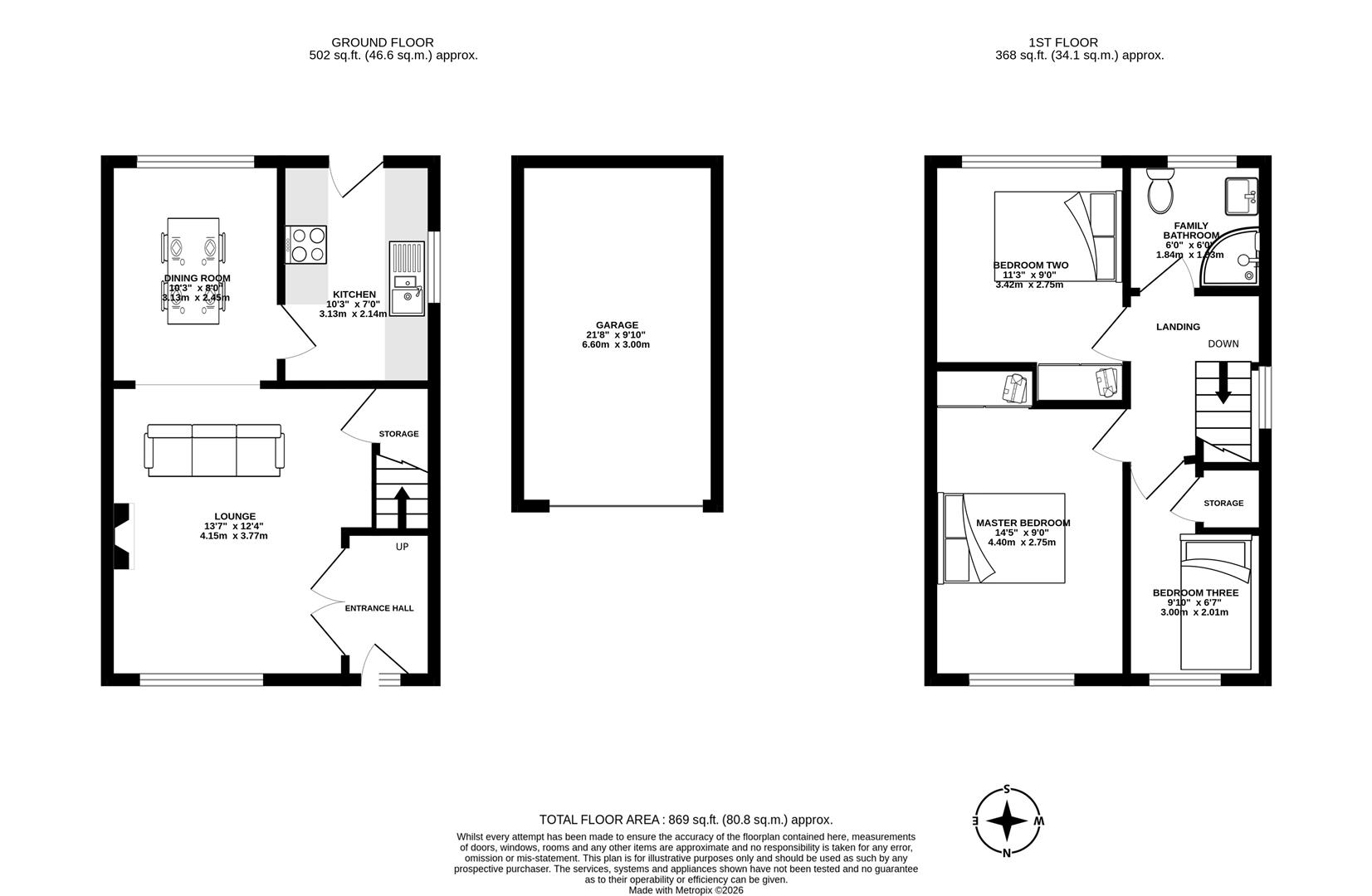 50, Hunters Road, Leyland floorplan