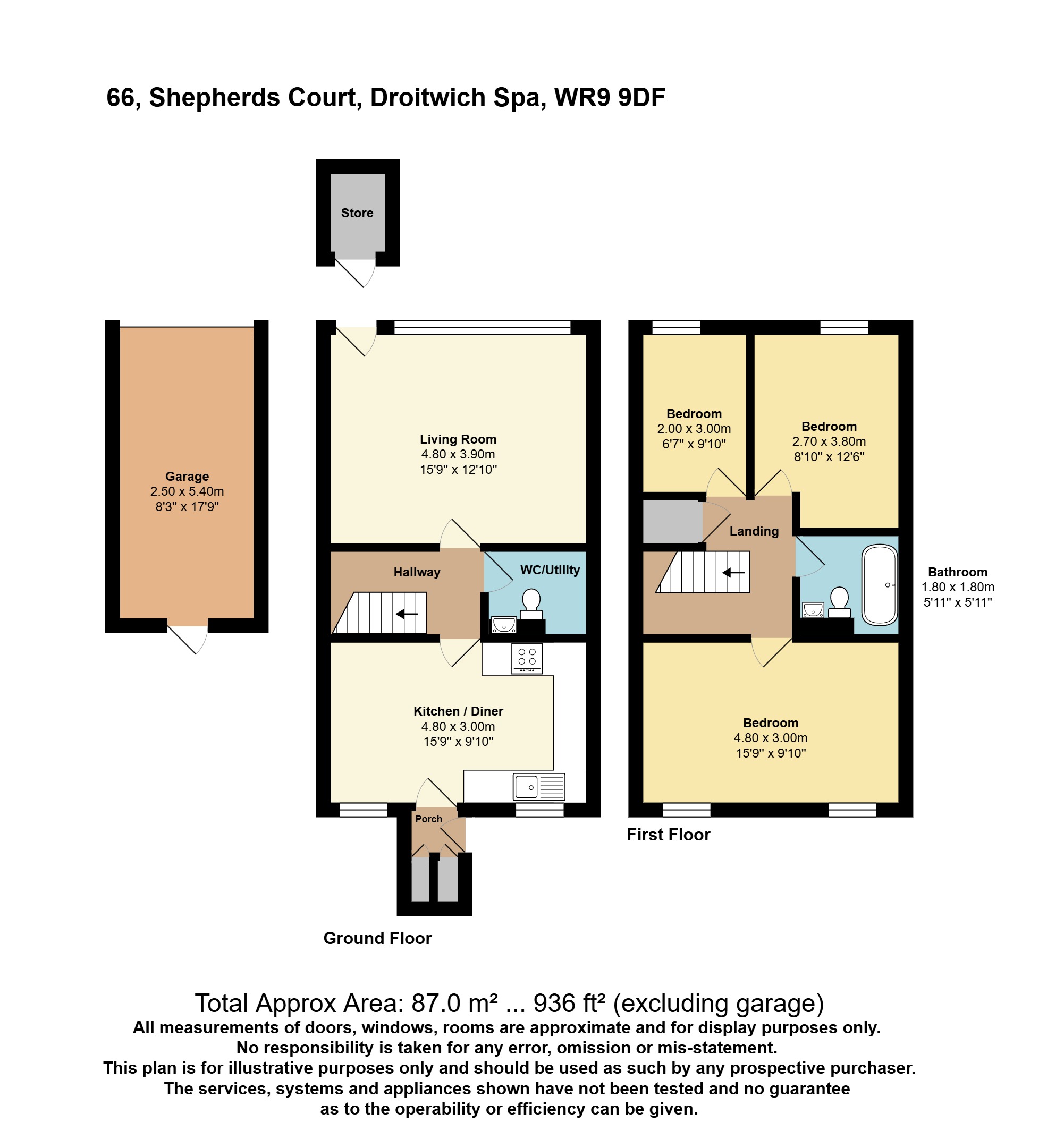 66, Shepherds Court, Worcestershire floorplan
